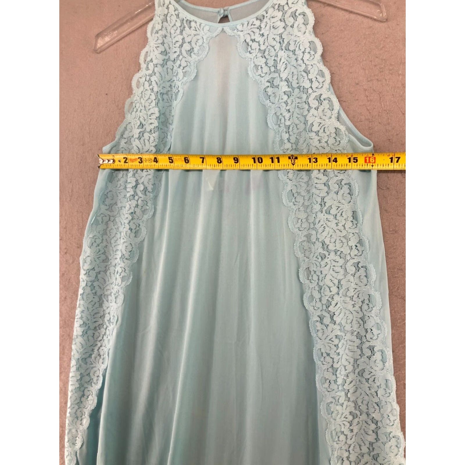Vintage VINTAGE Vanity Fair Maxi Dress Small Blue 1970s Eveningwear Womens Size XXS / US 00 / IT 34 - 2 Thumbnail