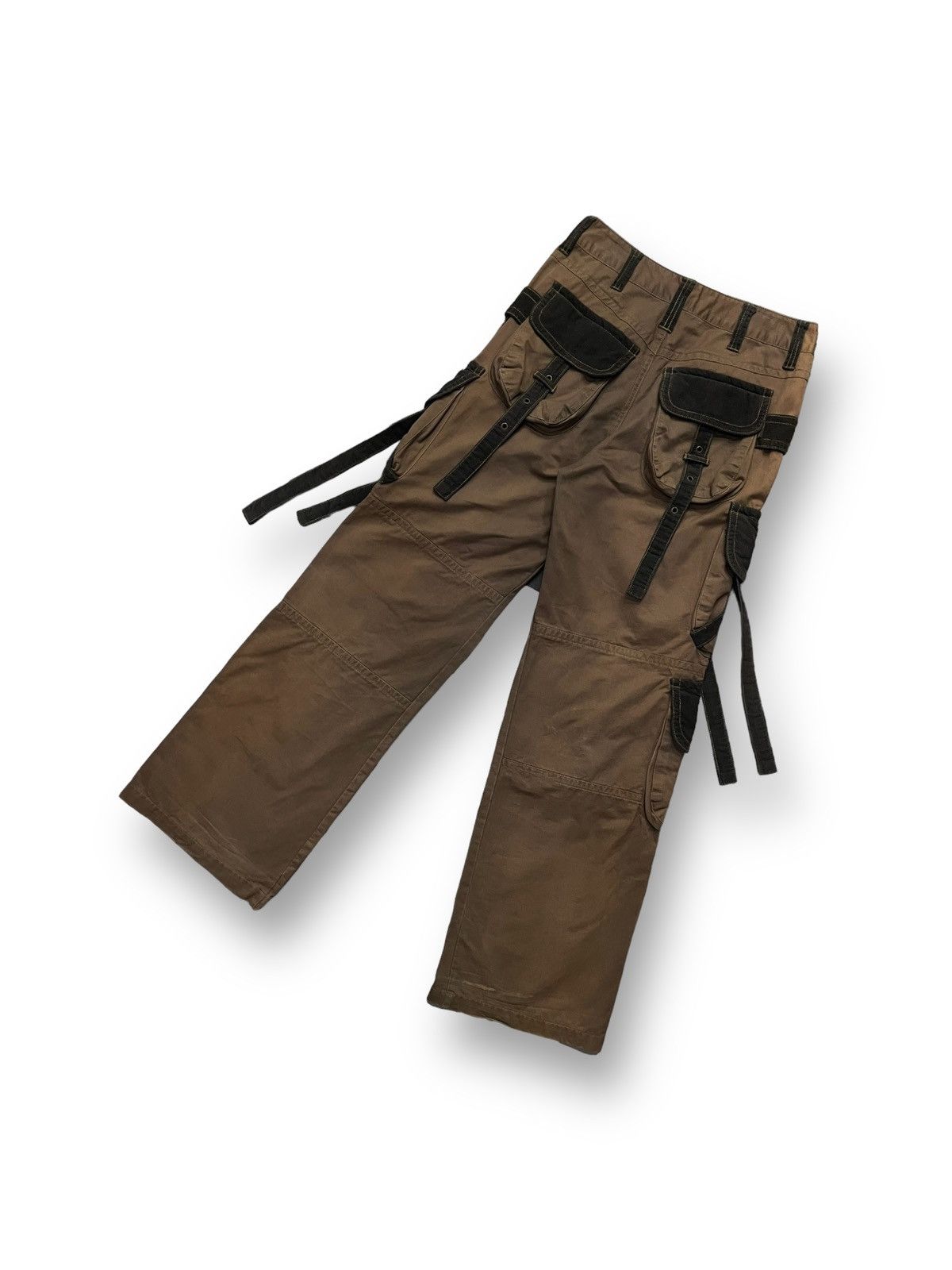 If Six Was Nine × Japanese Brand × Le Grande Bleu (L.G.B.) Bangbang Predator Bondage Parachute Baggy Thick Cargo Pants Size US 30 / EU 46 - 11 Thumbnail
