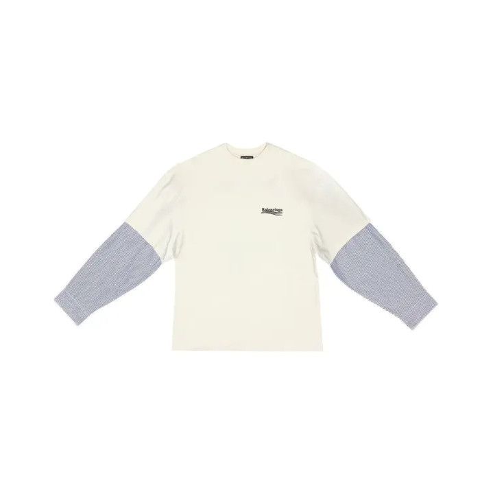 Balenciaga Balenciaga Color-Block Long Sleeve T-Shirt for Men Size US XXS / EU 40 - 1 Thumbnail