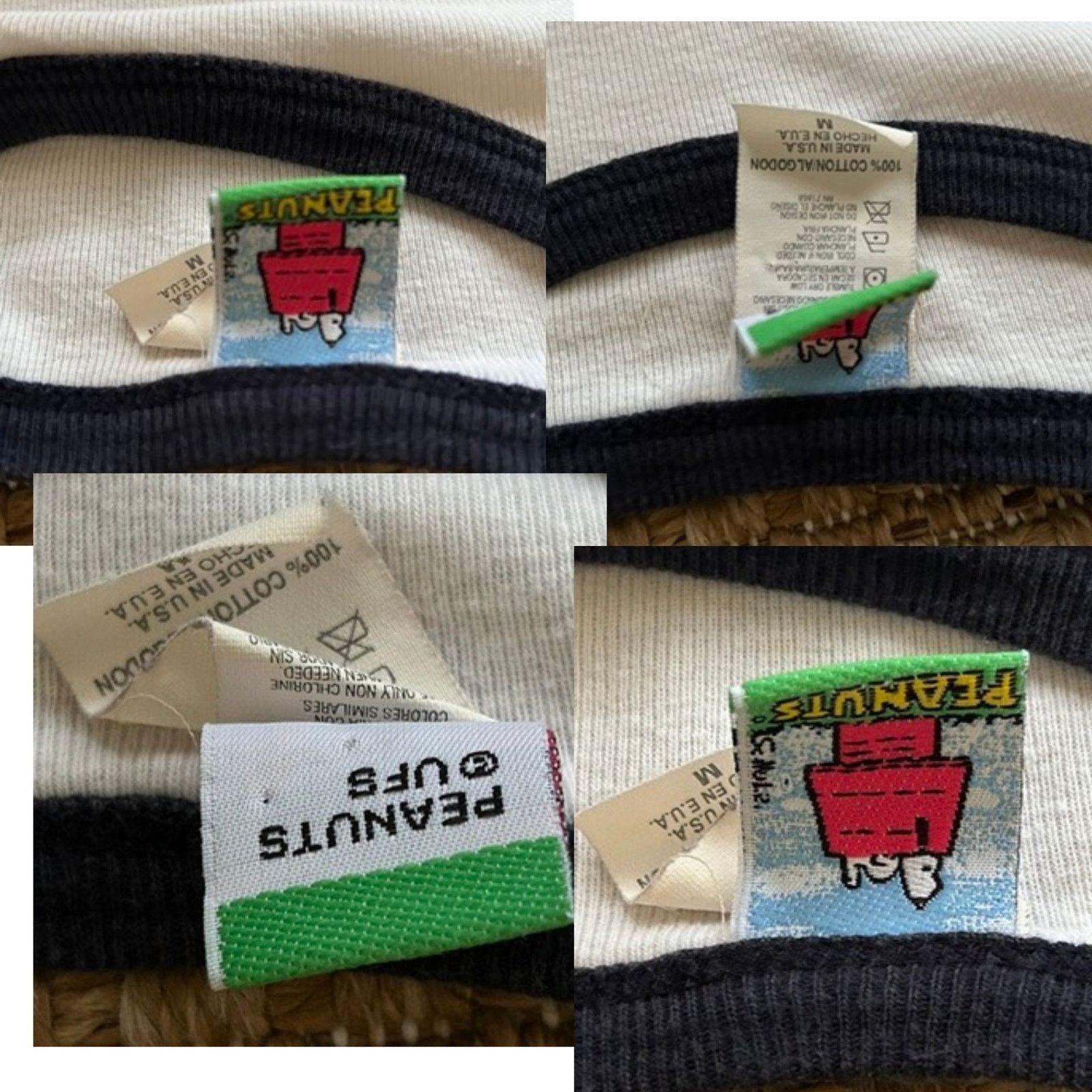 Peanuts Vintage 90s Snoopy Peanuts Ringer Tee Medium Size M / US 6-8 / IT 42-44 - 4 Thumbnail