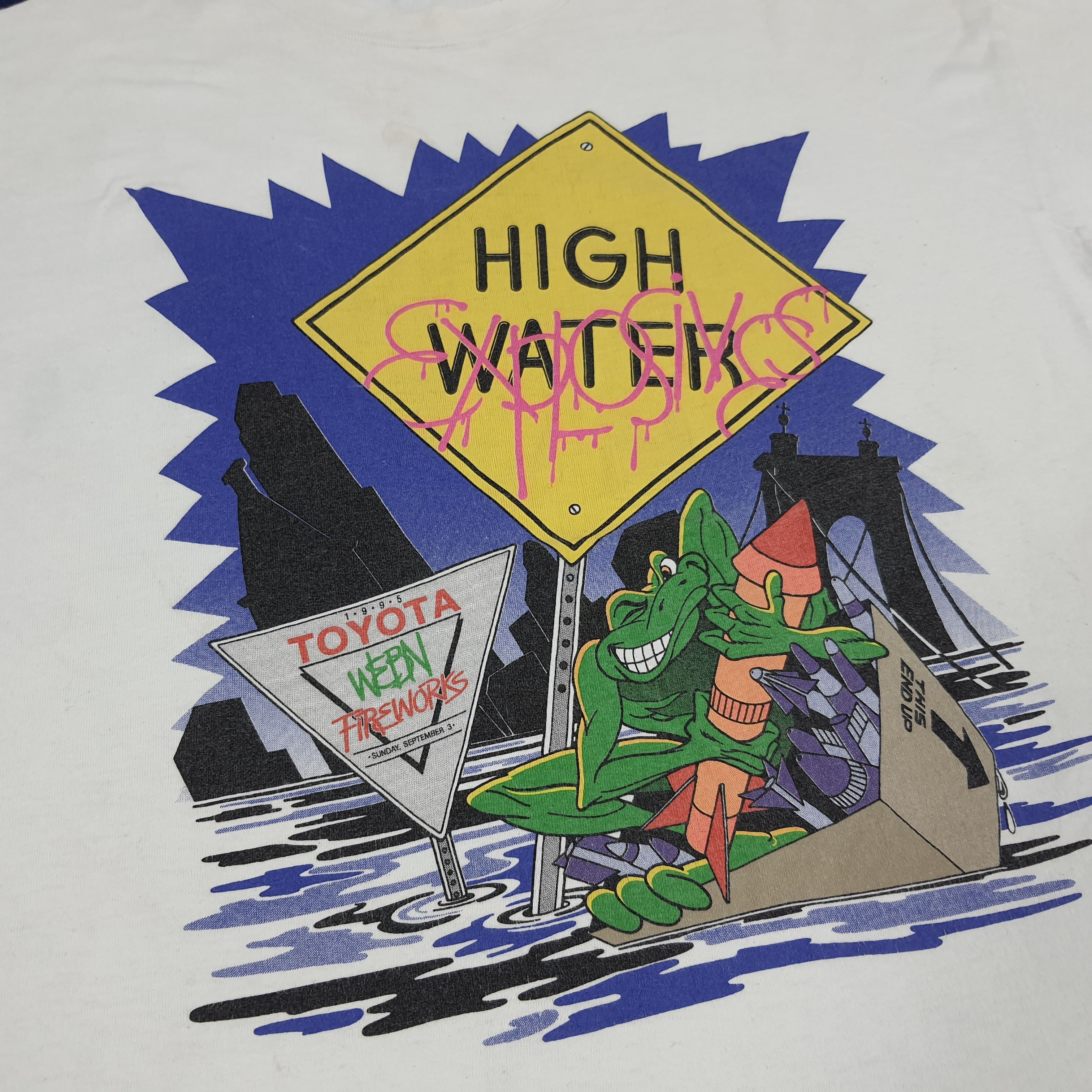 Japanese Brand × Vintage Vintage Toyota Webn Fireworks Tshirt Size US L / EU 52-54 / 3 - 2 Thumbnail