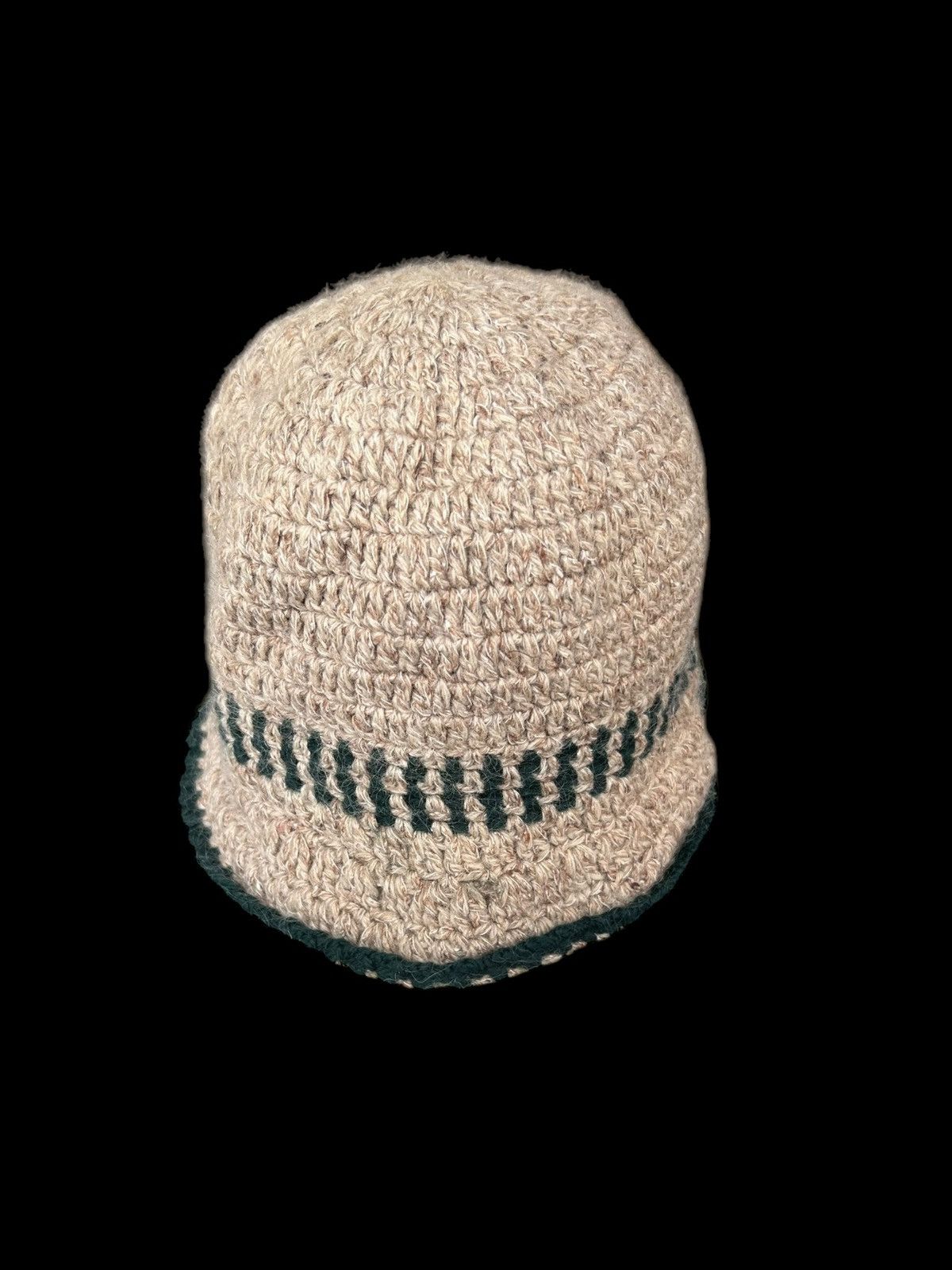 Japanese Brand × Kapital × Vintage Crochet Knitted handmade Hats Rare ☠️☠️ Size ONE SIZE - 4 Thumbnail