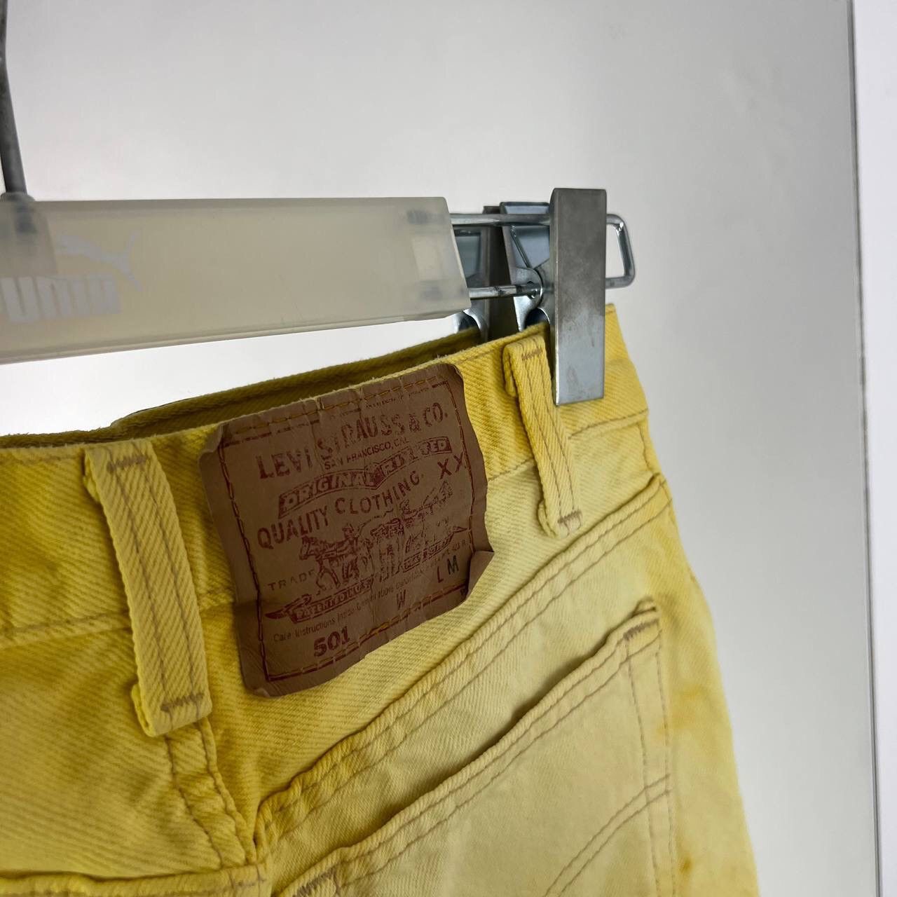 Levi's Rare Levi’s Vintage Archive Baggy Custom Yellow Made In USA Size 32" / US 10 / IT 46 - 5 Thumbnail