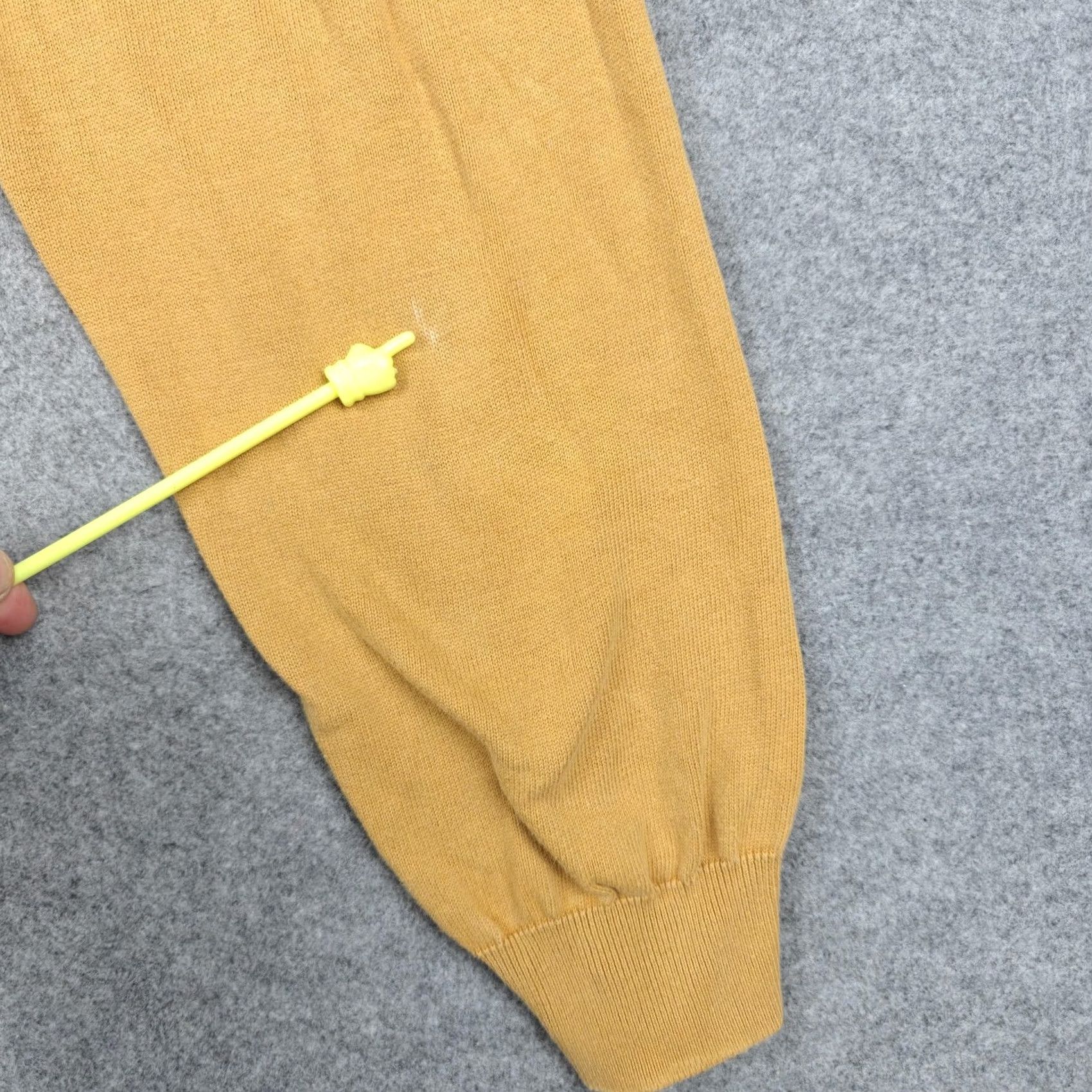 Christy Dawn Christy Dawn Pants Womens Small Yellow Knit Jogger Cuffed Elastic Waist Casual Size 28" / US 6 / IT 42 - 2 Thumbnail