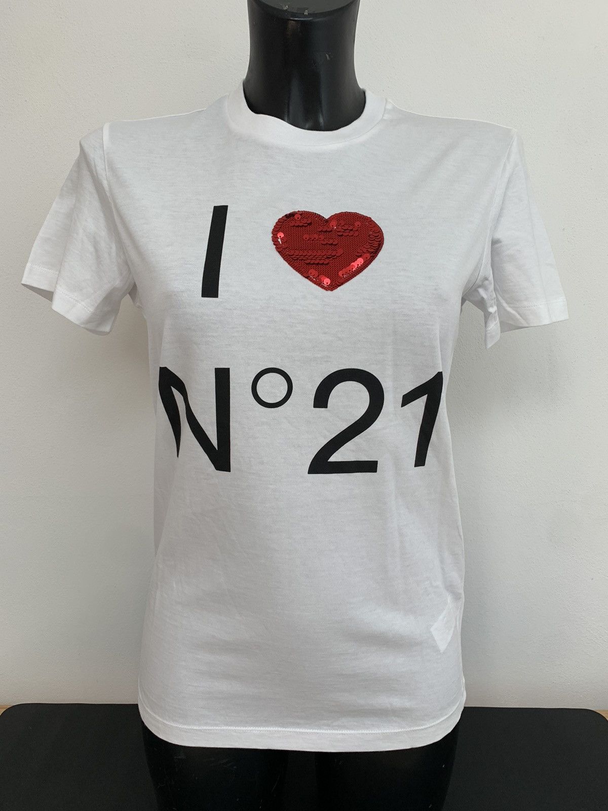 N21 N°21 Cotton T-Shirt Size XS / US 0-2 / IT 36-38 - 1 Thumbnail