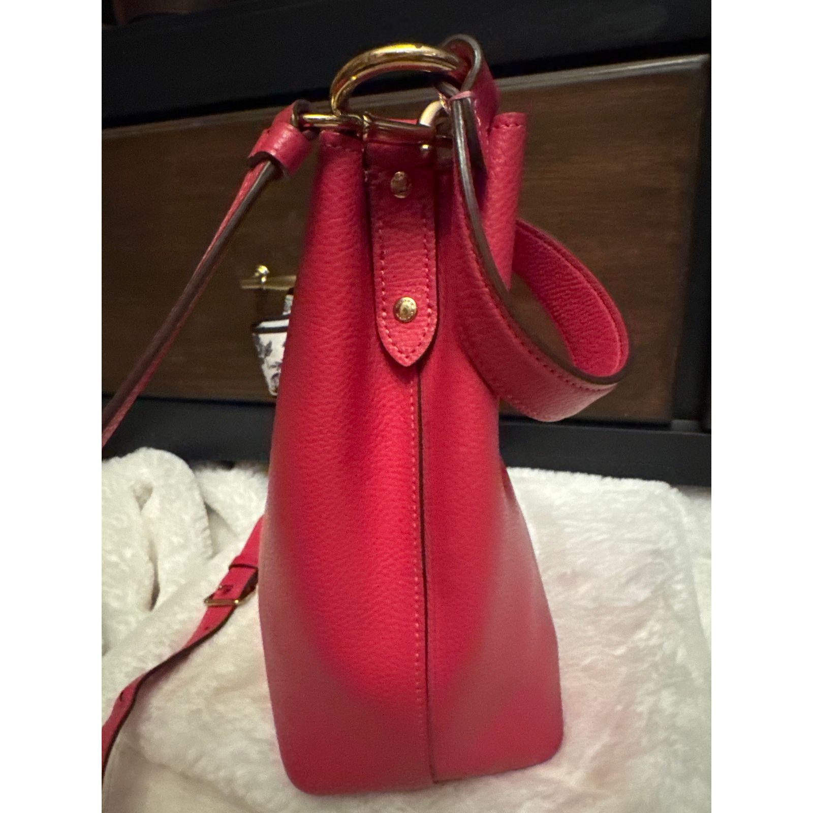 Coach Dark Pink Strawberry Coach Bucket bag Size ONE SIZE - 12 Thumbnail