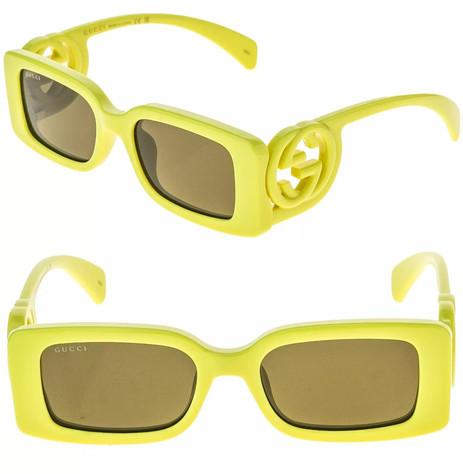 Gucci GUCCI Couture 1325 Yellow GG Logo 007 Narrow Fashion GG1325S Size ONE SIZE - 1 Thumbnail
