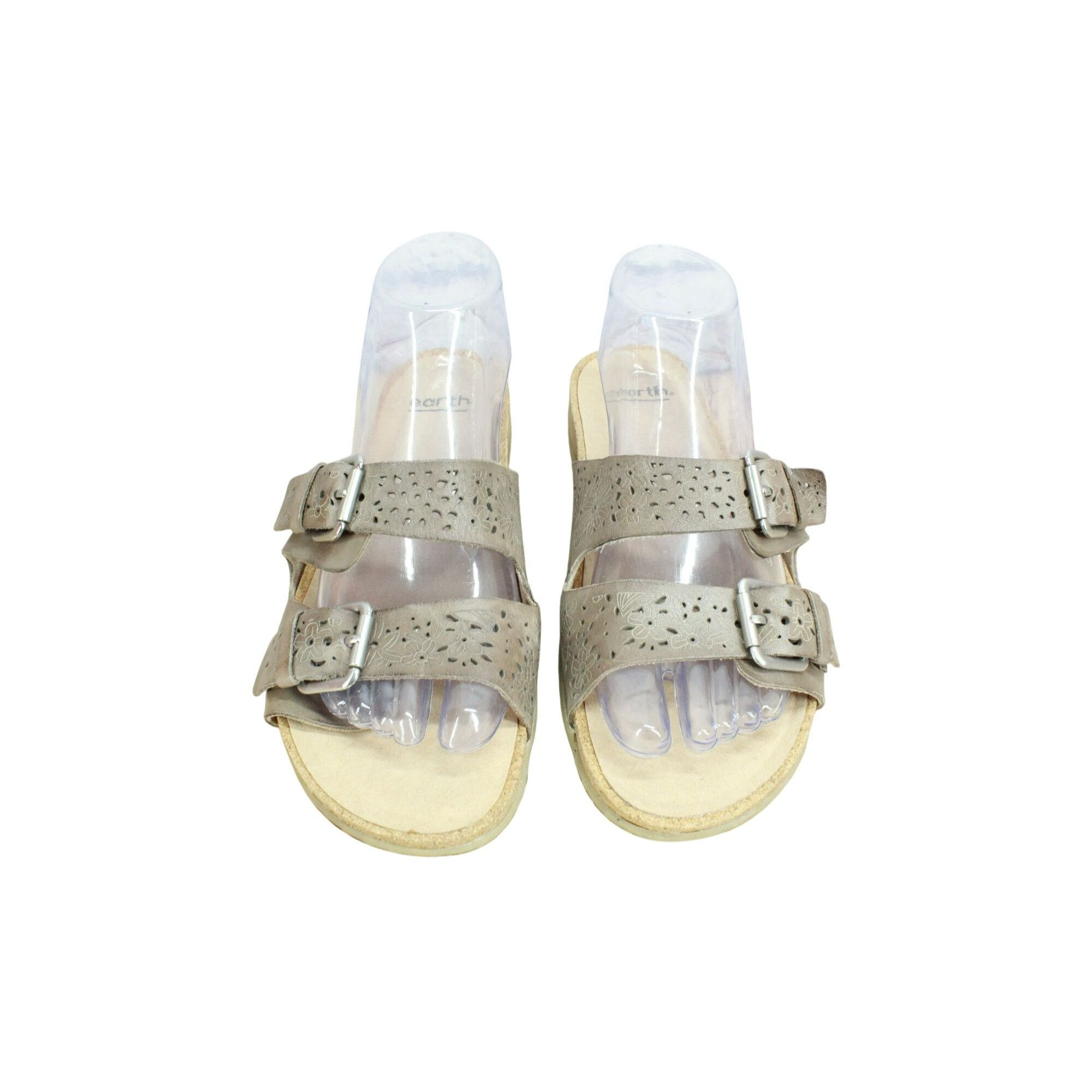 Leather × Other Earth Sand Antigua Leather Perforated Buckled Sandals 8.5 M Size US 8.5 / IT 38.5 - 5 Thumbnail