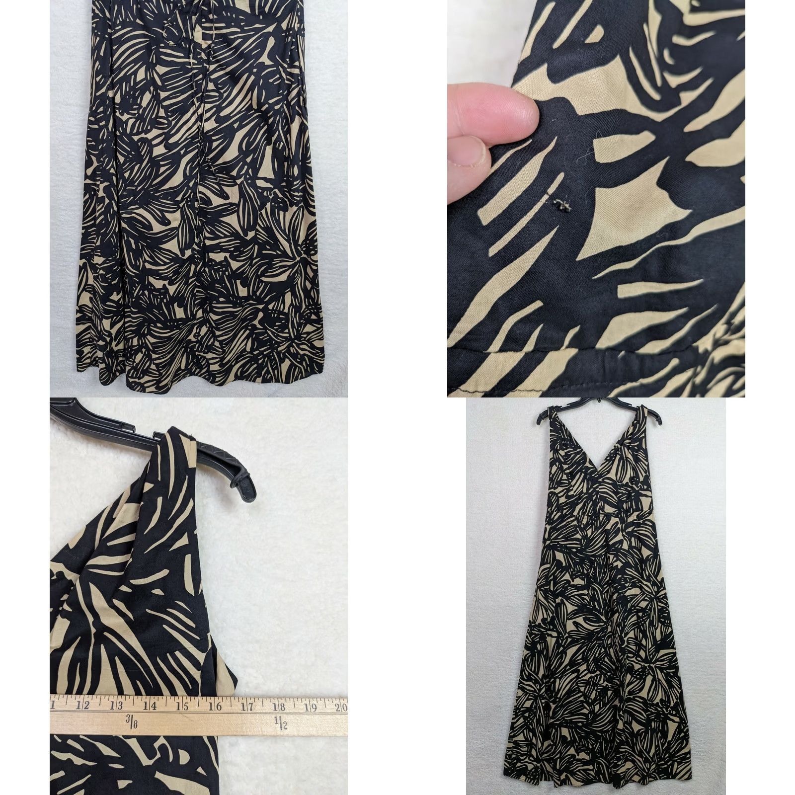 Gap GAP Women's 100% Cotton Twist Straps V-neck Floral Print Maxi Dress Size 2 Size XS / US 0-2 / IT 36-38 - 8 Thumbnail