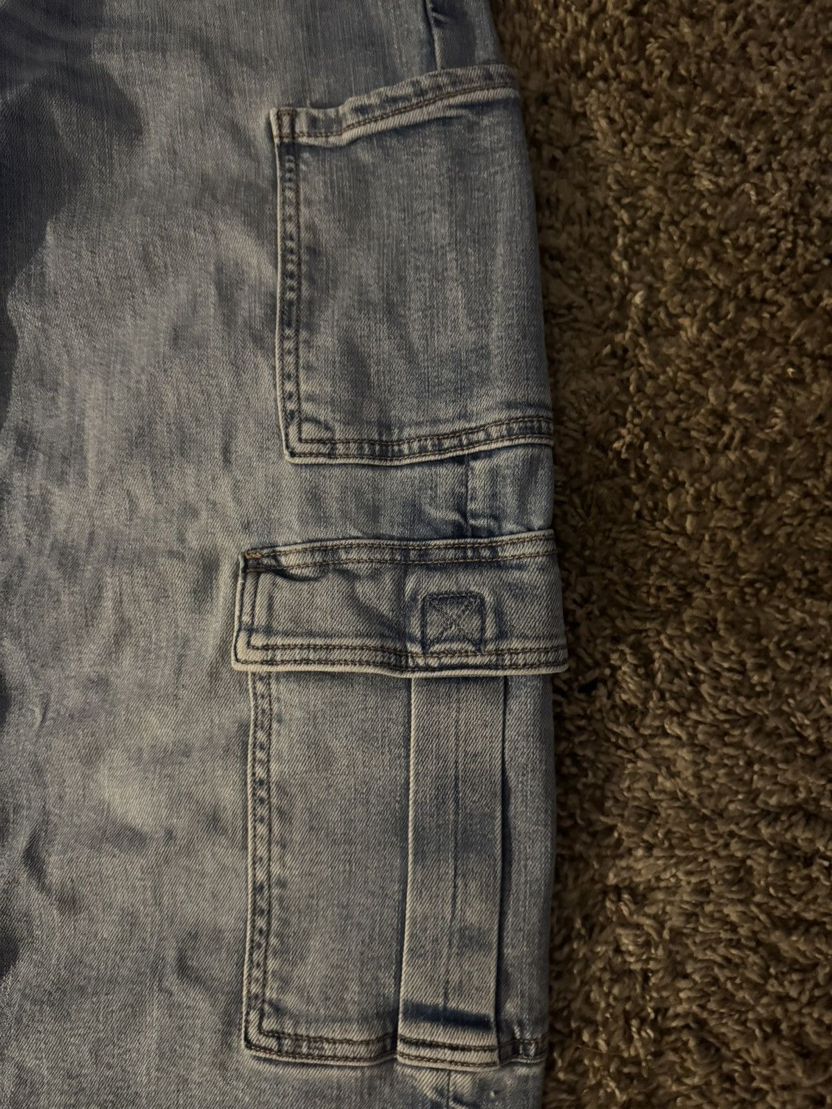 Other Blue denim, baggy, cargo jeans Size 28" / US 6 / IT 42 - 2 Thumbnail