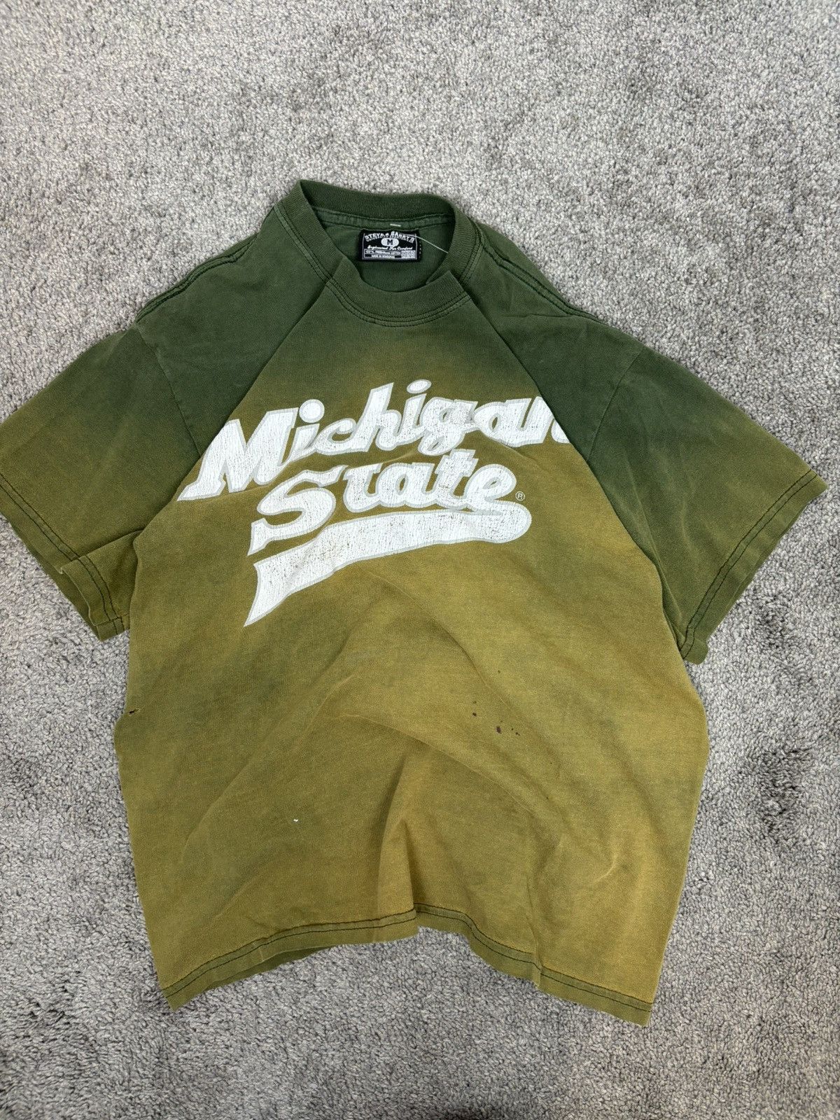 Vintage Vintage steve and barrys sun faded michigan state Tshirt Size US M / EU 48-50 / 2 - 1 Thumbnail