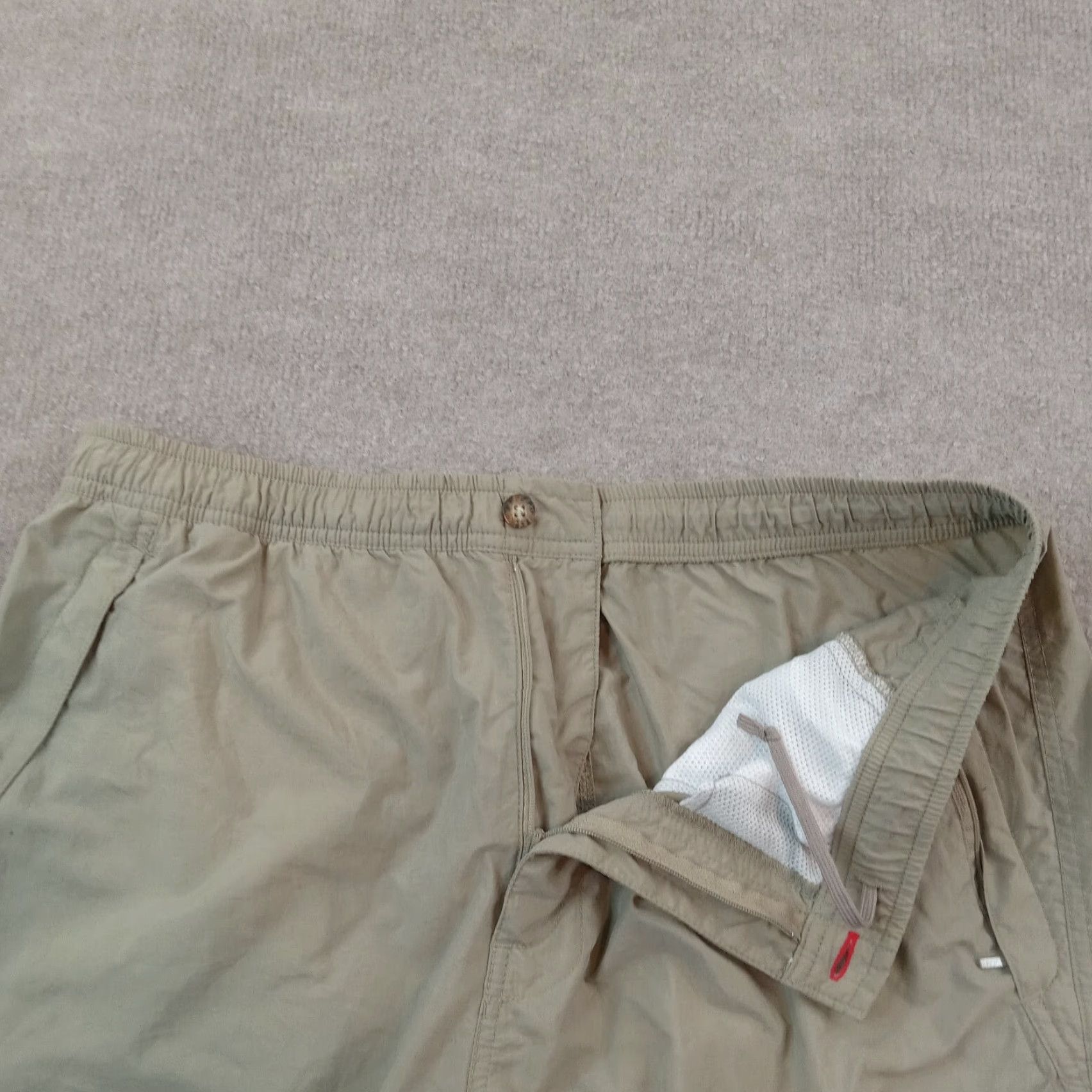 The North Face The North Face Mens Large Green Shorts Athletic Outdoor Hiking Nylon Elastic Waist Pockets Size US 33 - 7 Thumbnail