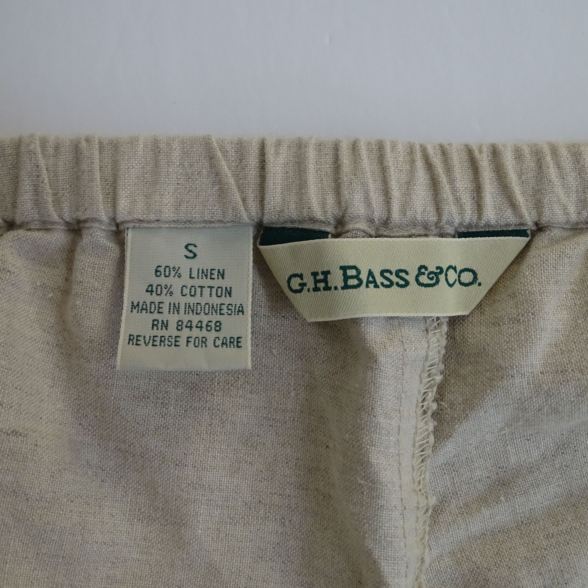 G.H. Bass & Co. G.H. Bass Linen Blend Cargo Shorts Women Size S Tan Pull-on Size 27" / US 4 / IT 40 - 5 Thumbnail