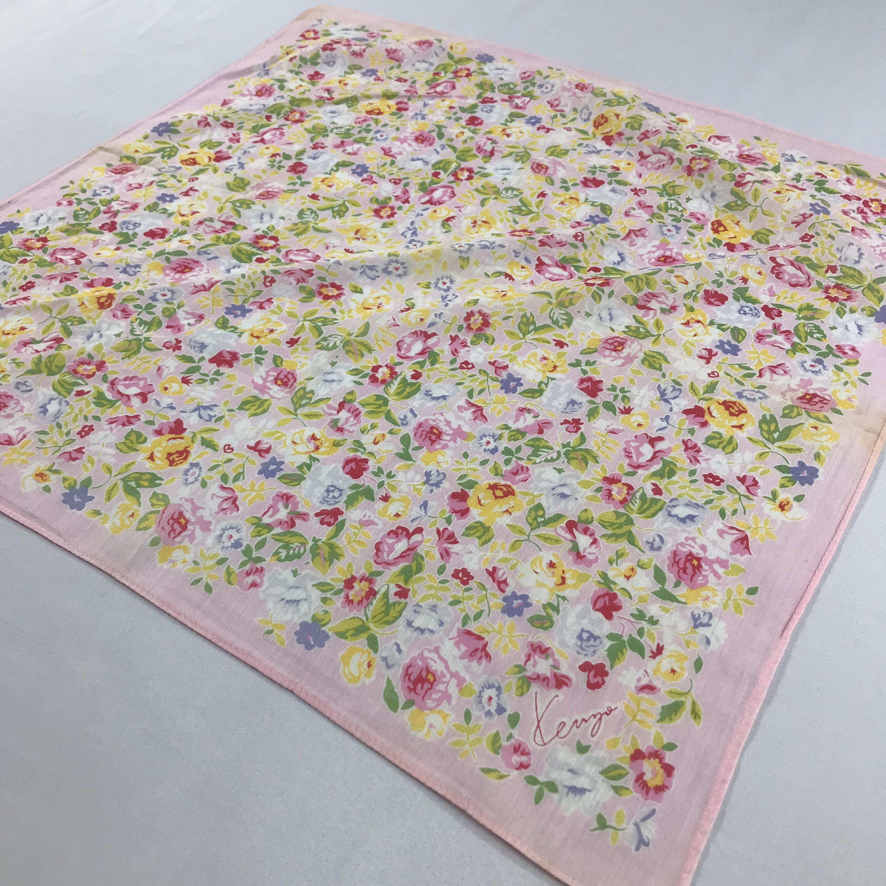 Kenzo × Vintage Kenzo Bandana / Handkerchief / Neckerchief - S2172 Size ONE SIZE - 2 Thumbnail