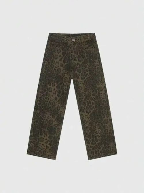 Jean Leopard VINTAGE 90s baggy jeans pants Size US 30 / EU 46 - 2 Thumbnail