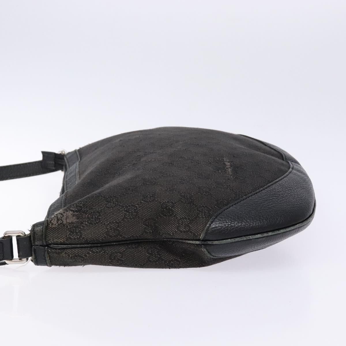 Gucci GUCCI GG Canvas Shoulder Bag Black Silver Size ONE SIZE - 5 Thumbnail