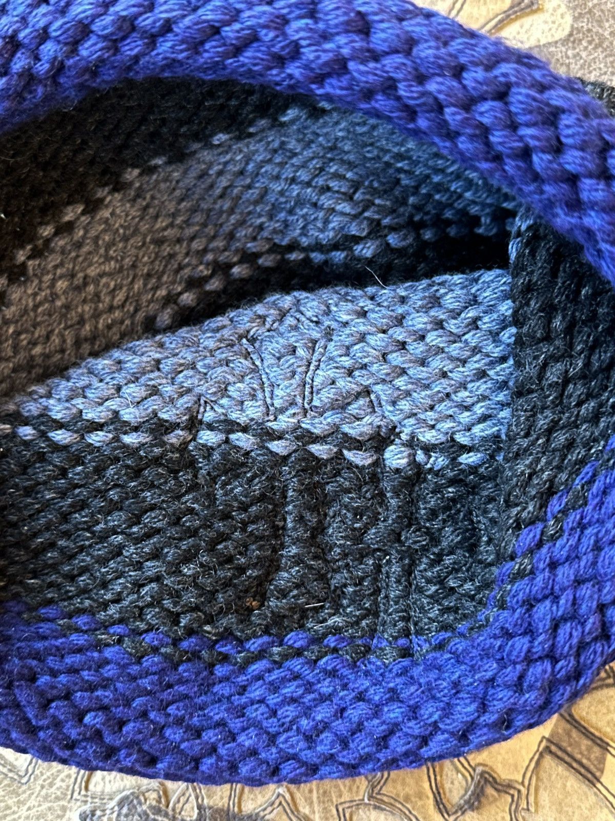 Chrome Hearts CHROME HEARTS BLACK & BLUE PATCH BEANIE Size ONE SIZE - 4 Thumbnail
