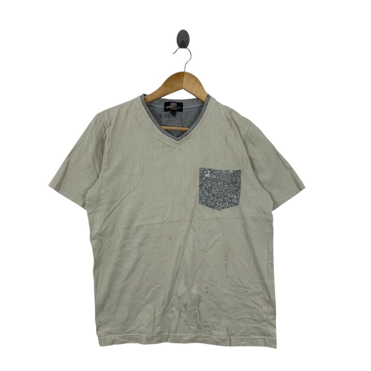 Vintage Vintage MICHIKO LONDON JEANS Paisley Pocket Tee Shirt Top V Size M / US 6-8 / IT 42-44 - 3 Thumbnail