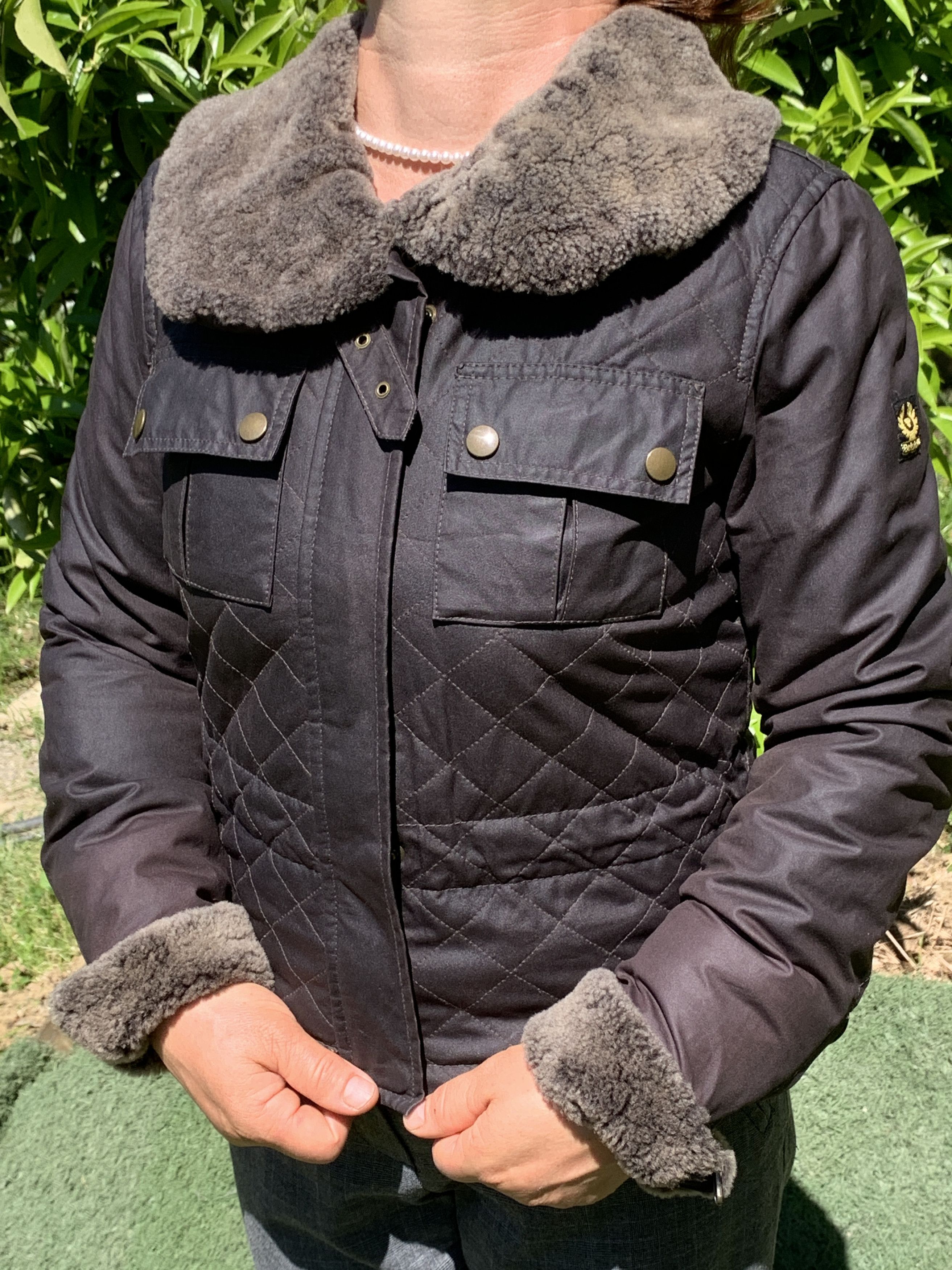 Belstaff Wax 85 Anniversary Gold Label Light Fur Size 40 S