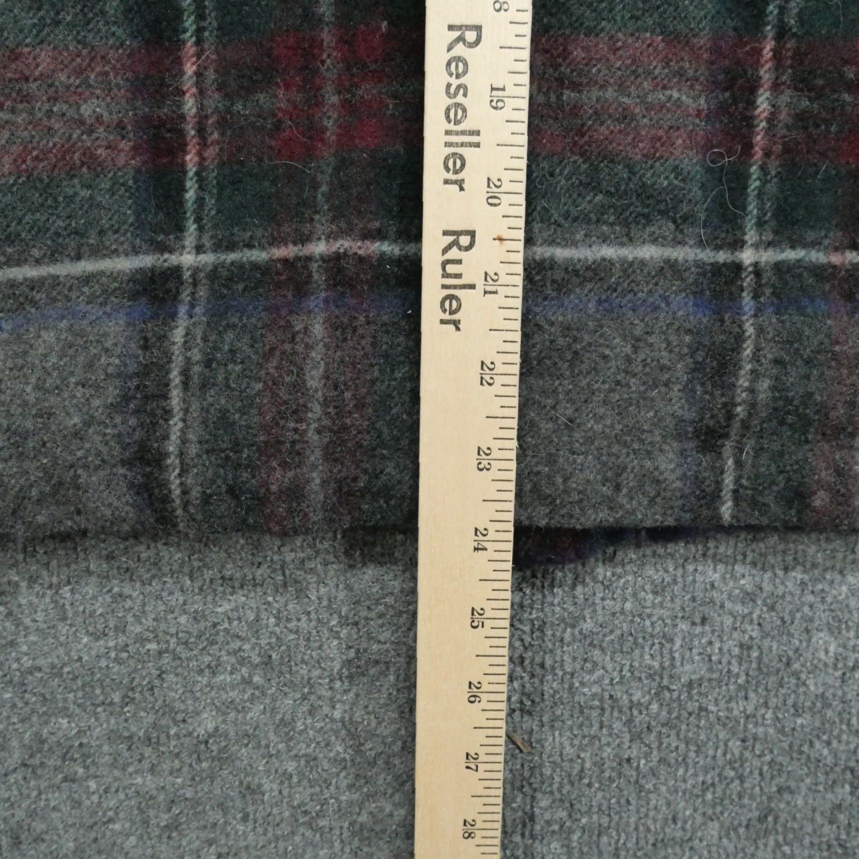 Ralph Lauren Ralph Lauren Shirt Womens Large Grey Plaid Lambs Wool Flannel Button Up Size L / US 10 / IT 46 - 8 Thumbnail