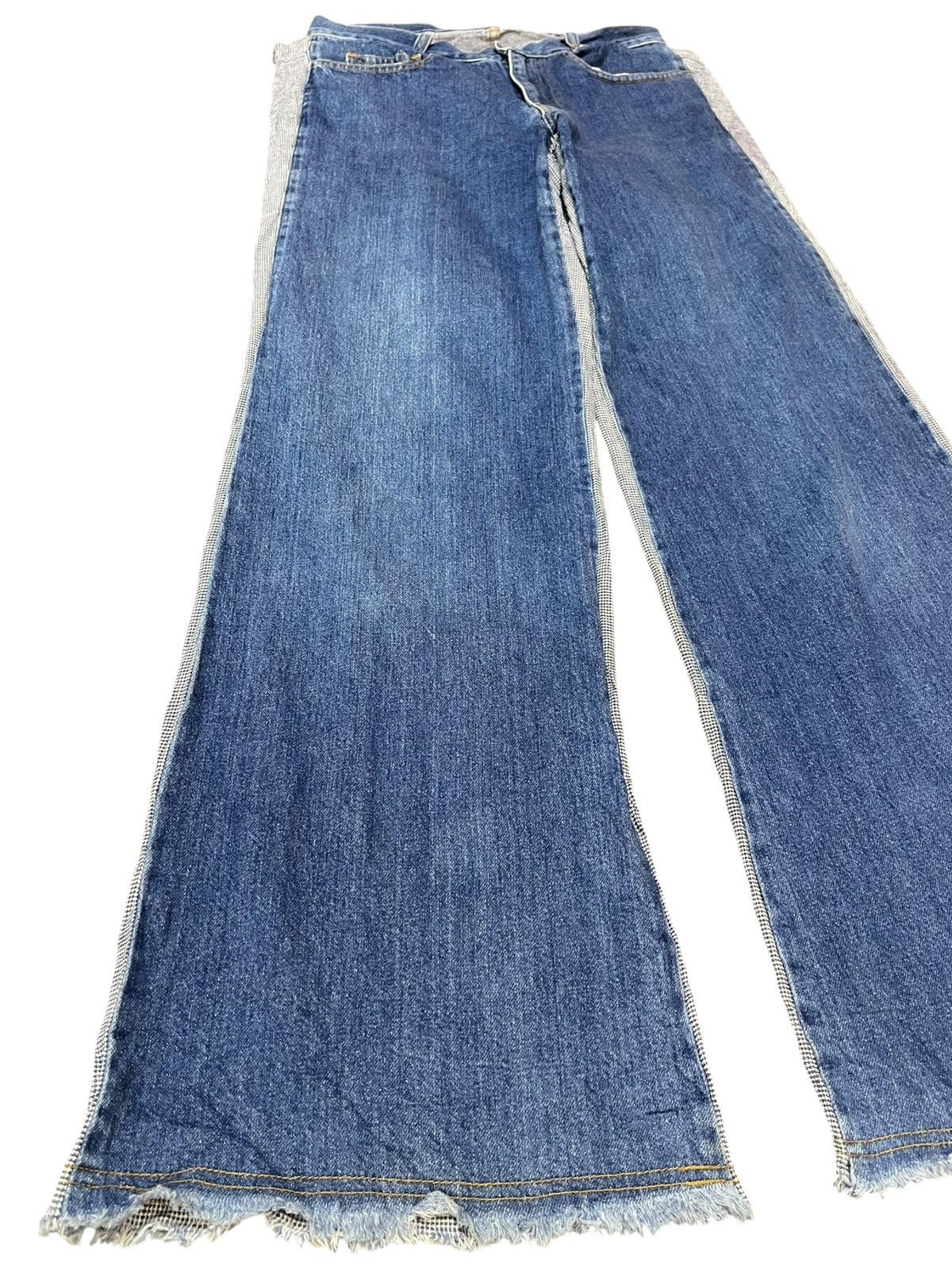 Japanese Brand Vintage Clutch Exclusive Flare Hybrid Denim Size US 28 / EU 44 - 3 Thumbnail