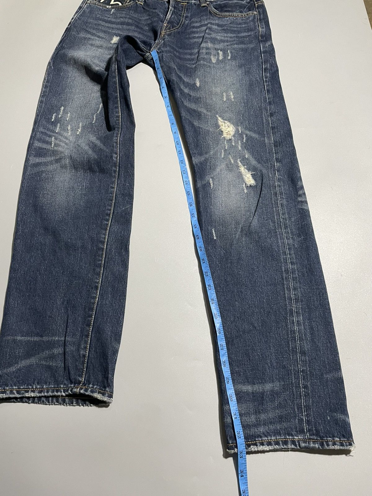 Evisu Evisu Genes Seagull Selvedge Distressed Denim Jeans Size US 34 / EU 50 - 15 Thumbnail