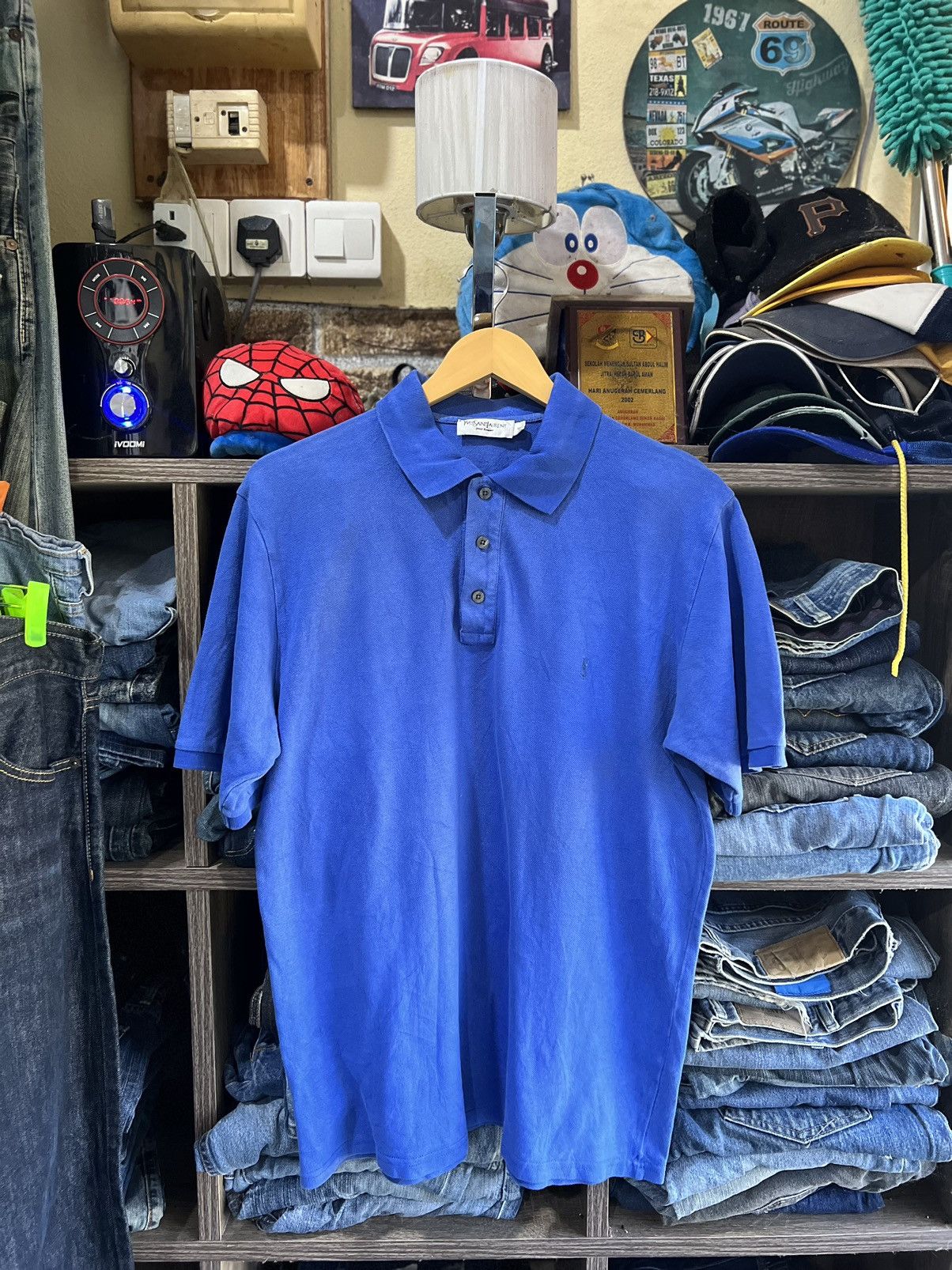 Yves Saint Laurent 🔥Vintage Yves Saint Laurent Pour Homme Polo Size US M / EU 48-50 / 2 - 1 Thumbnail