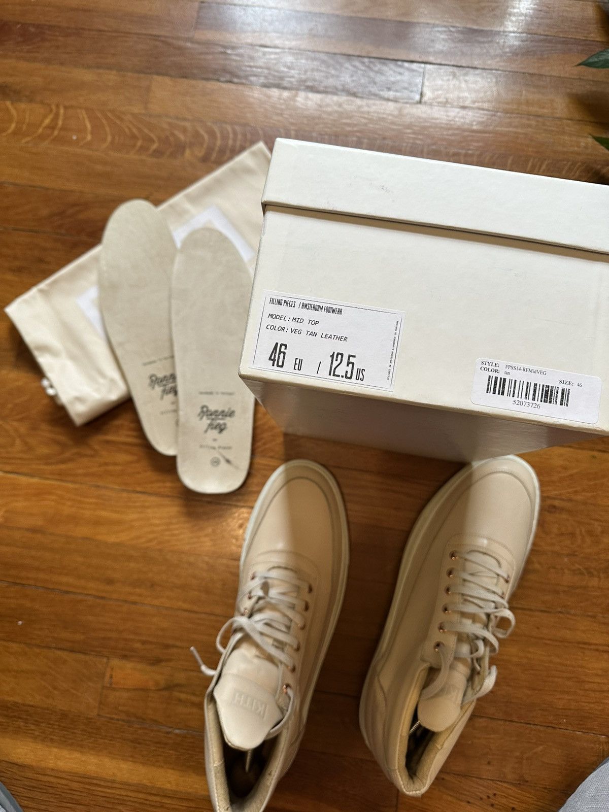Kith Kith X Filling Pieces X Ronnie Fieg MID TOP Size US 12.5 / EU 45-46 - 7 Thumbnail