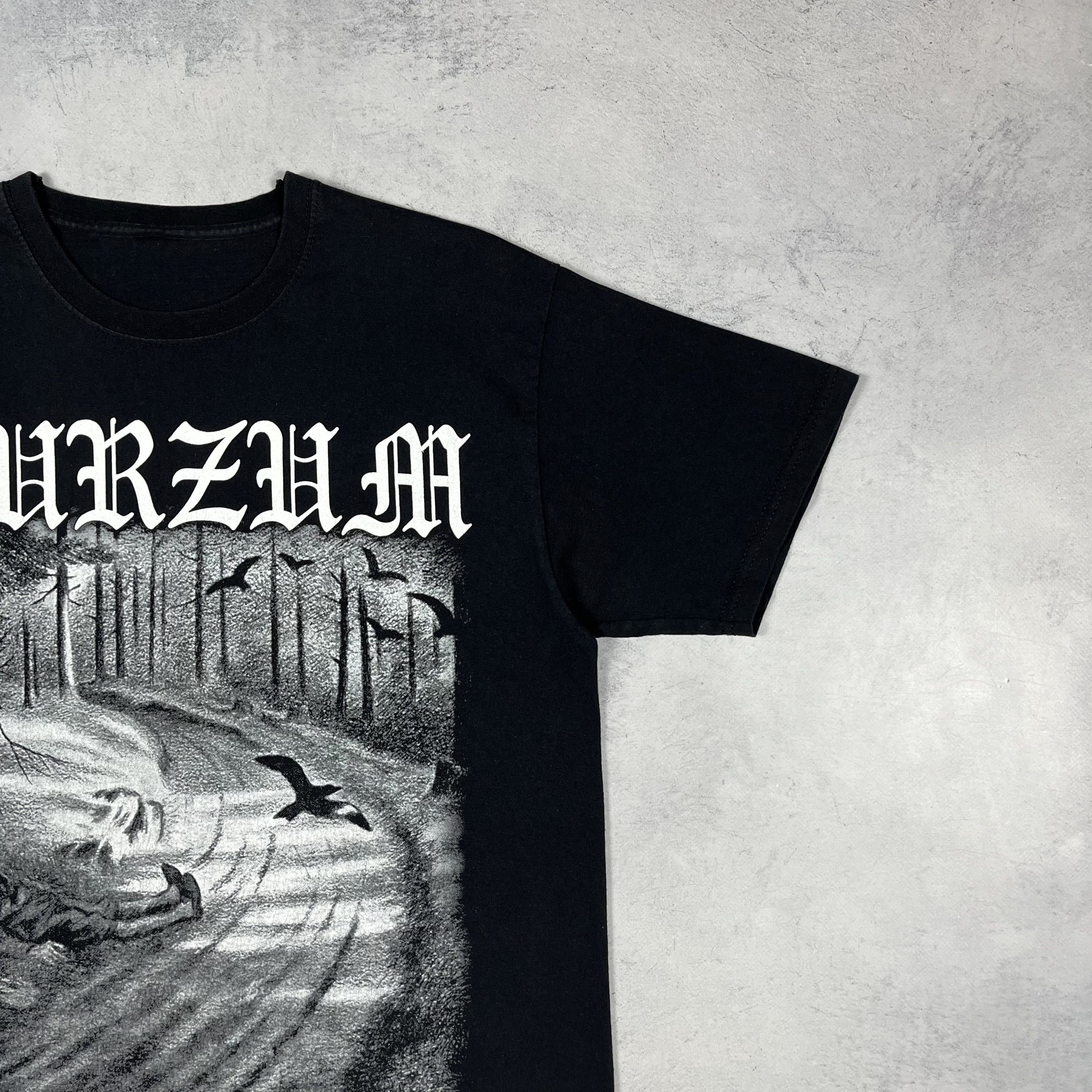 Band Tees Vintage Burzum Hvis Lyset Tar Oss Black Metal T Shirt 00’s Size US M / EU 48-50 / 2 - 3 Thumbnail