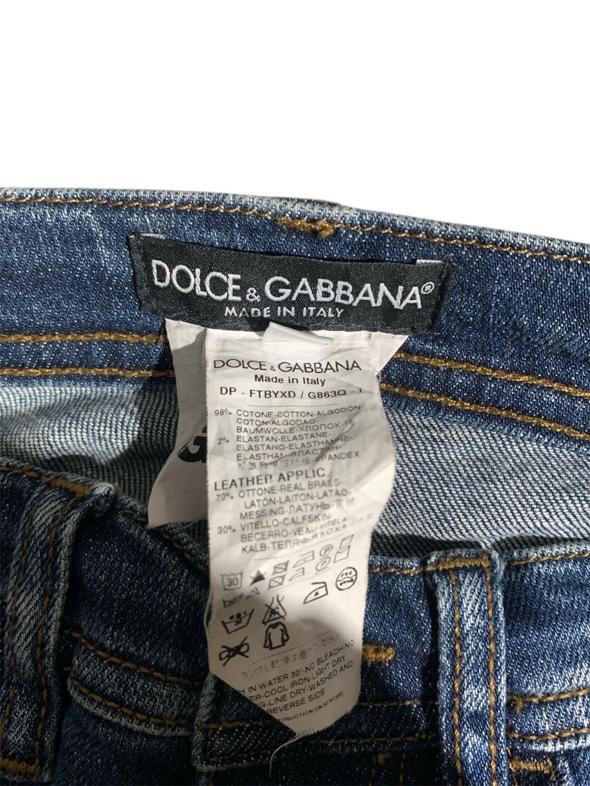 Dolce & Gabbana DOLCE GABBANA GRILY JEANS PANTS WOMAN Size 35" - 6 Thumbnail