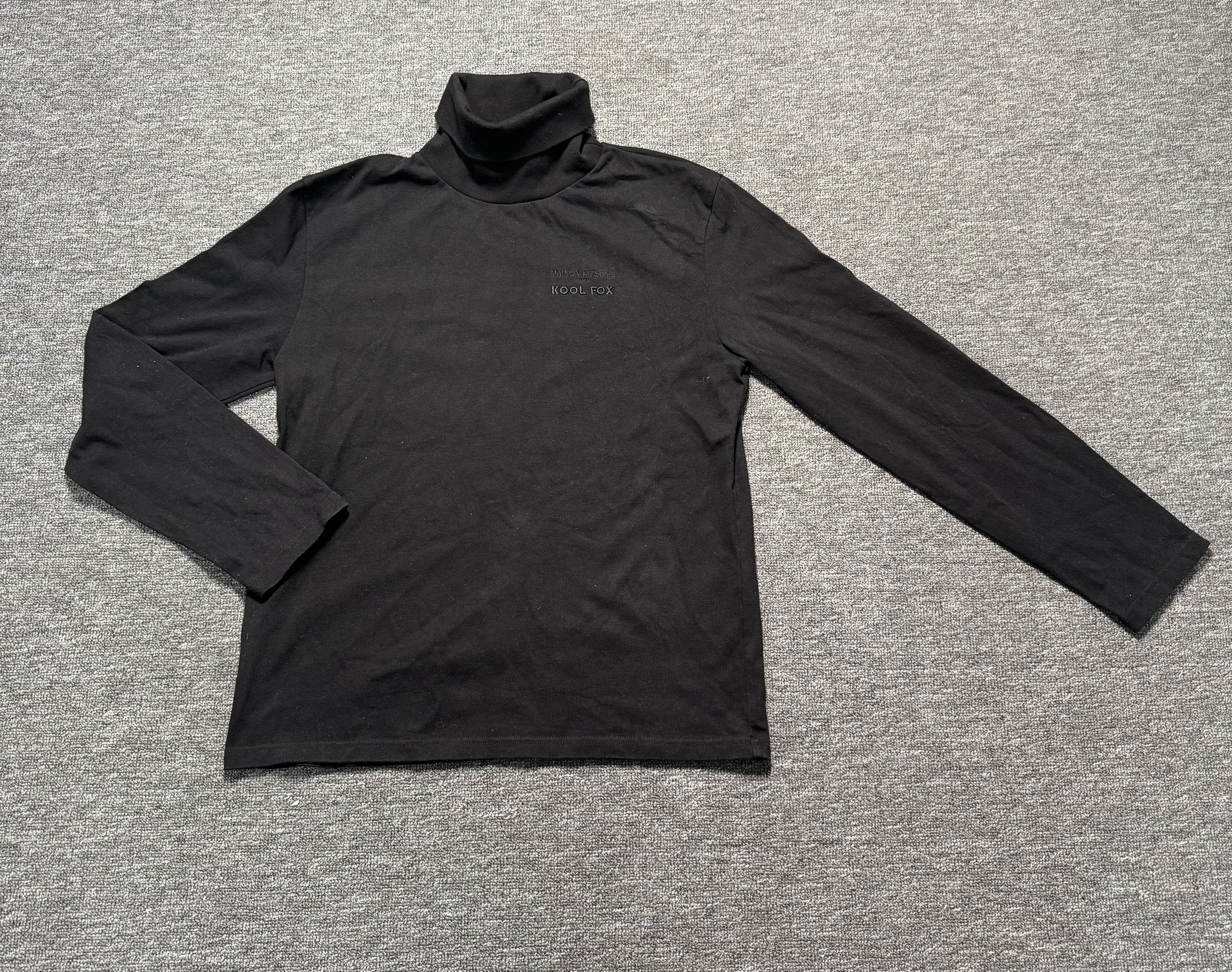 Maison Kitsune Maison Kitsuné Kool Fox Turtleneck Size S Paris Minimalist Size US S / EU 44-46 / 1 - 1 Thumbnail