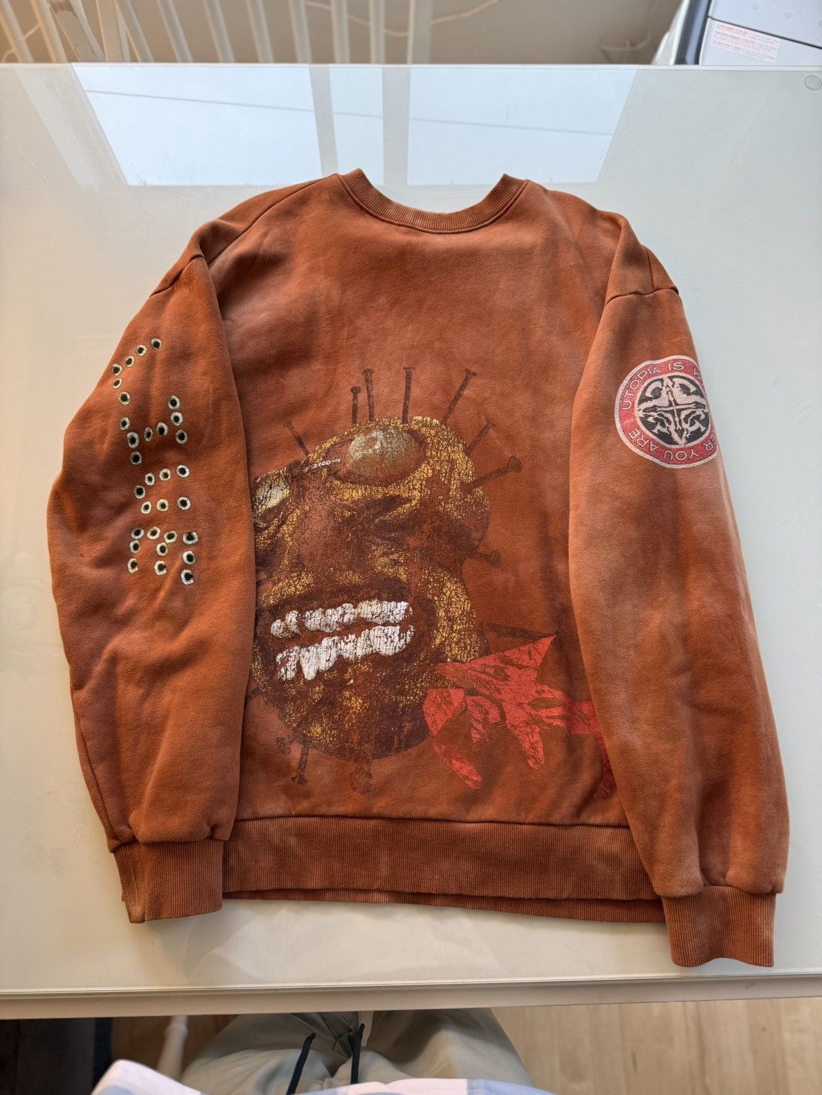 Travis Scott Travis Scott Utopia Heavyweight Tee Size US L / EU 52-54 / 3 - 2 Thumbnail