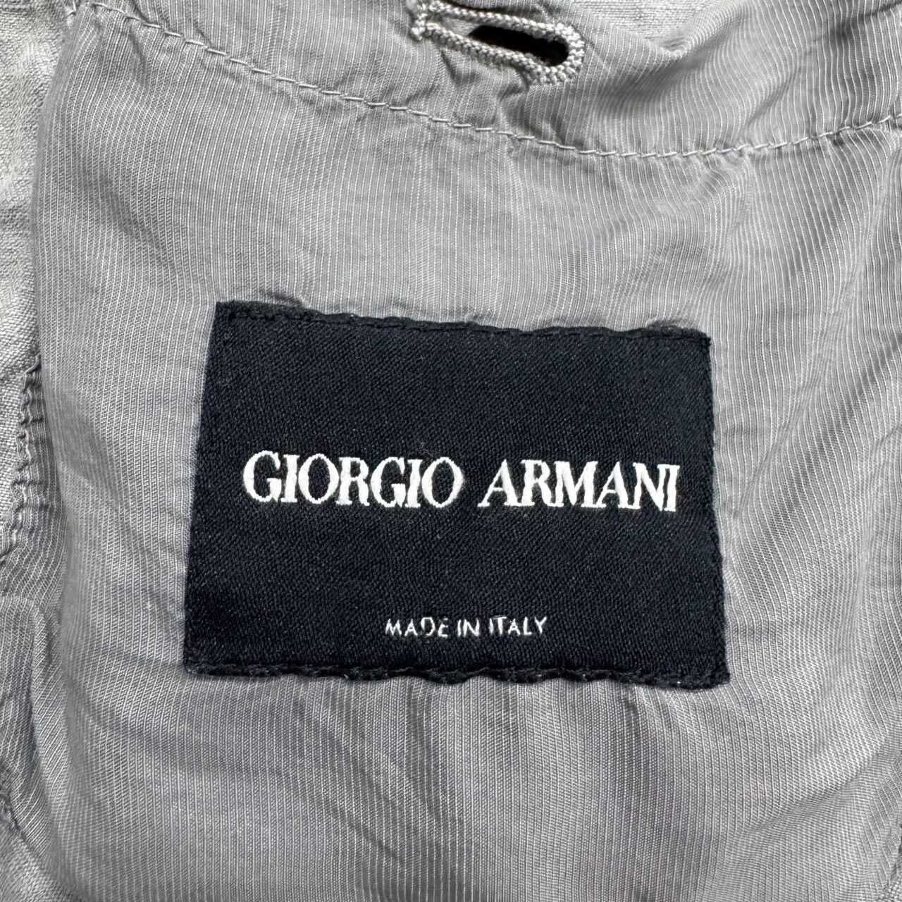 Giorgio Armani Giorgio Armani Wrinkled Linen Suit Jacket. Size US L / EU 52-54 / 3 - 3 Thumbnail