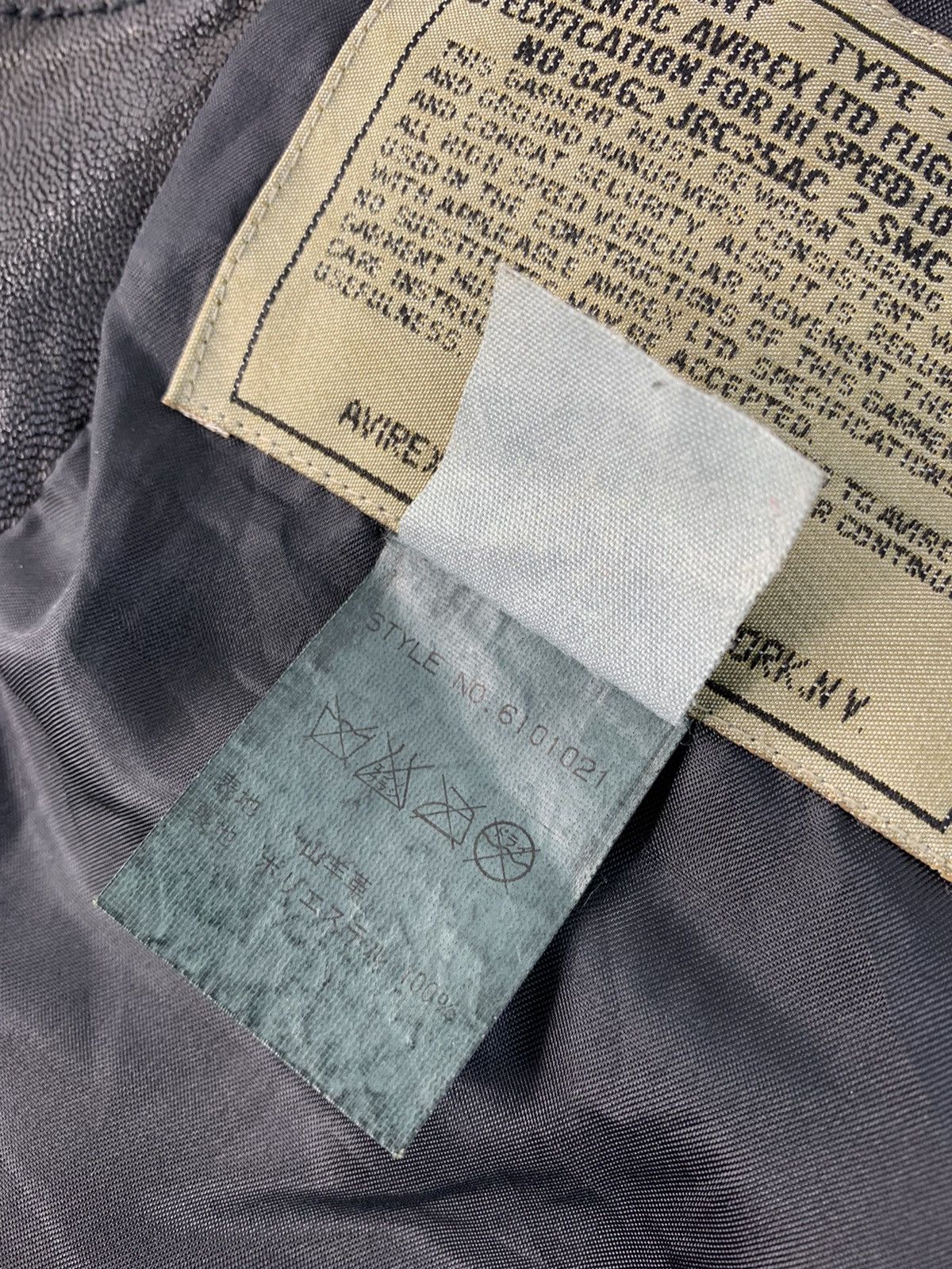 Avirex Vintage 90s Avirex Usa Flight Garment Leather Jacket Size US M / EU 48-50 / 2 - 8 Thumbnail