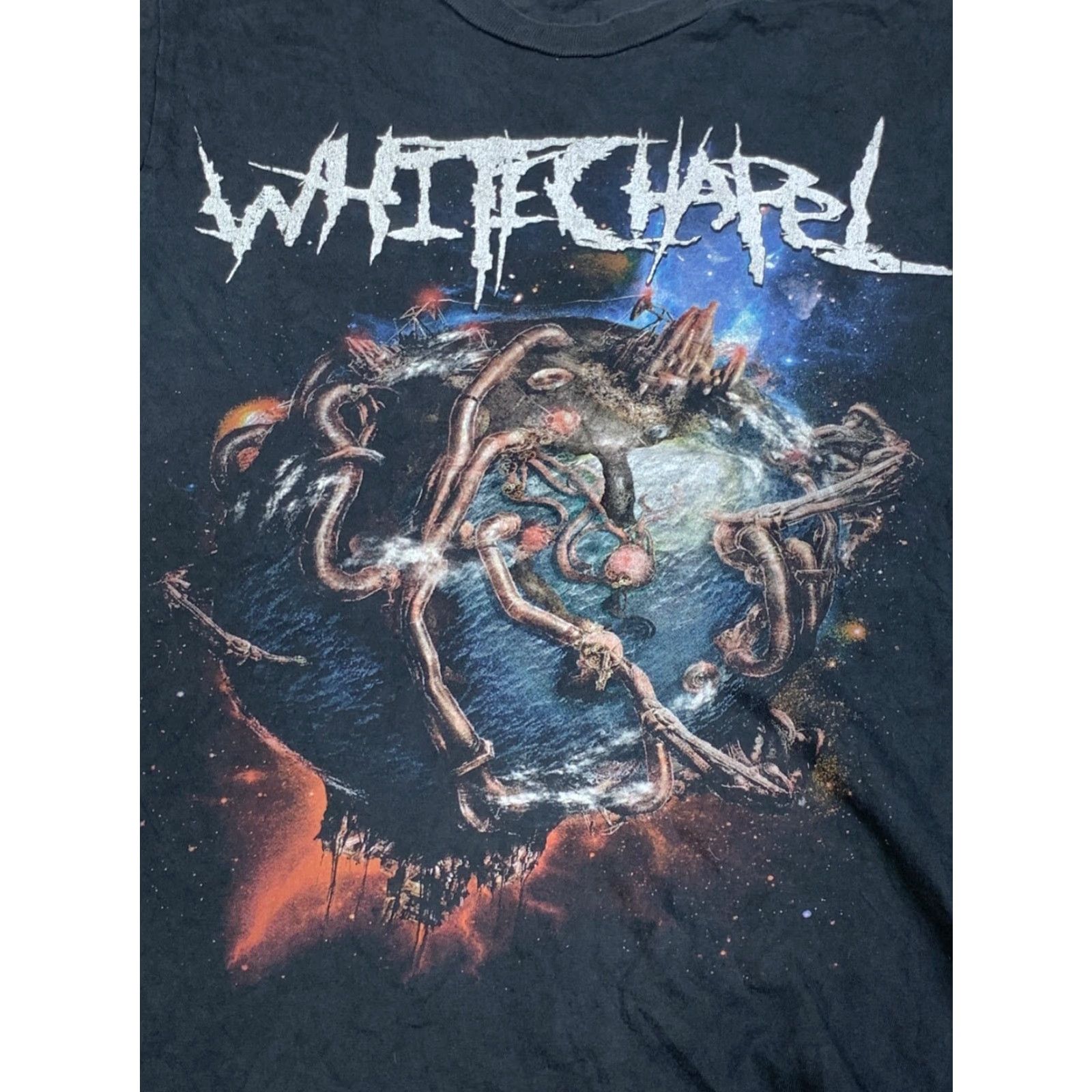 Starter Whitechapel Band Mens S Black Graphic T-Shirt Short Sleeve Crew Neck 11264 Size US S / EU 44-46 / 1 - 2 Thumbnail