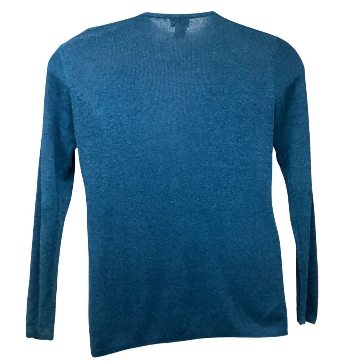 Eileen Fisher Eileen Fisher Petites Blue Cardigan Sweater 0/2 PP Stretch Size XS / US 0-2 / IT 36-38 - 2 Thumbnail
