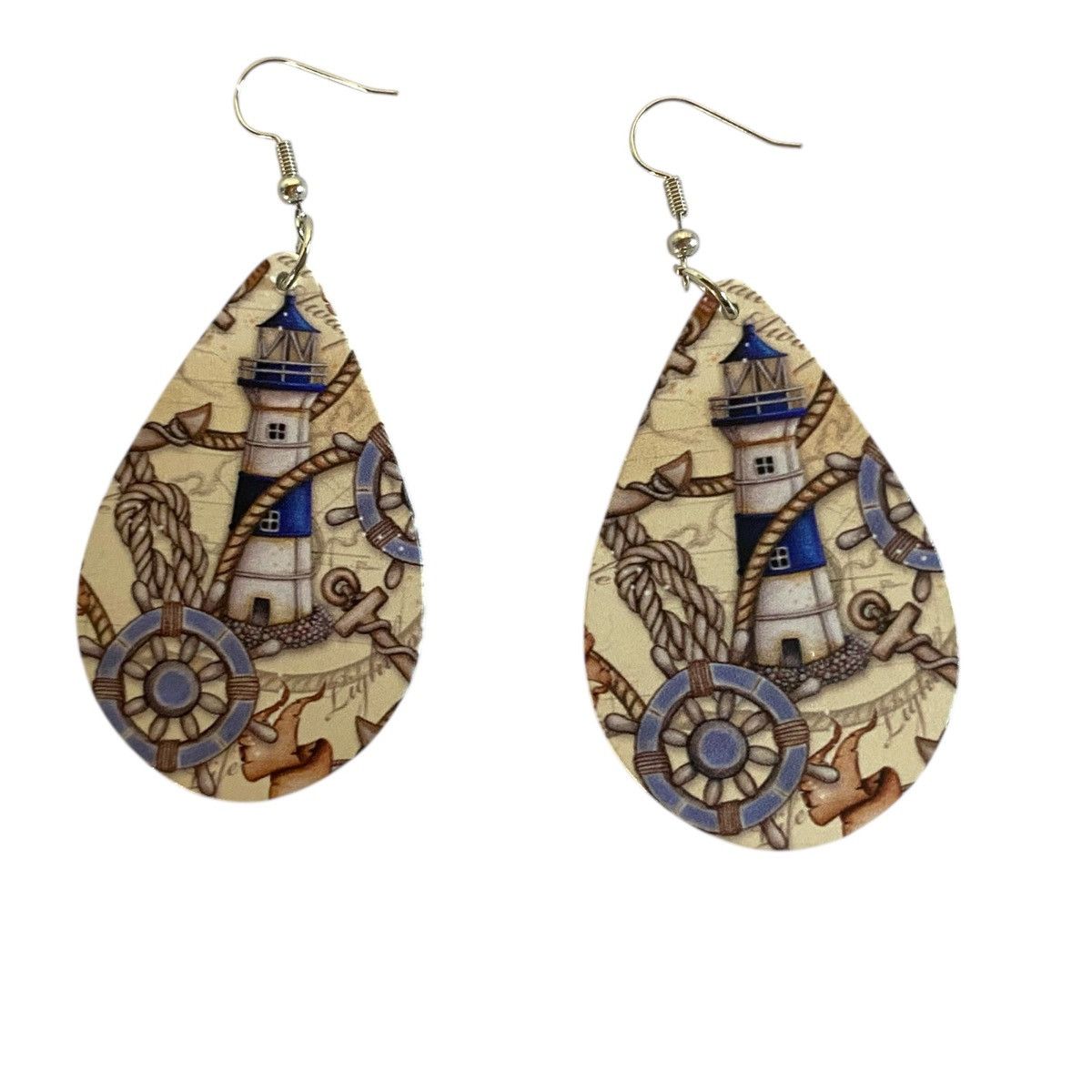 Other Lighthouse Summer Beach Coastal Dangle Drop Earrings Size ONE SIZE - 1 Thumbnail