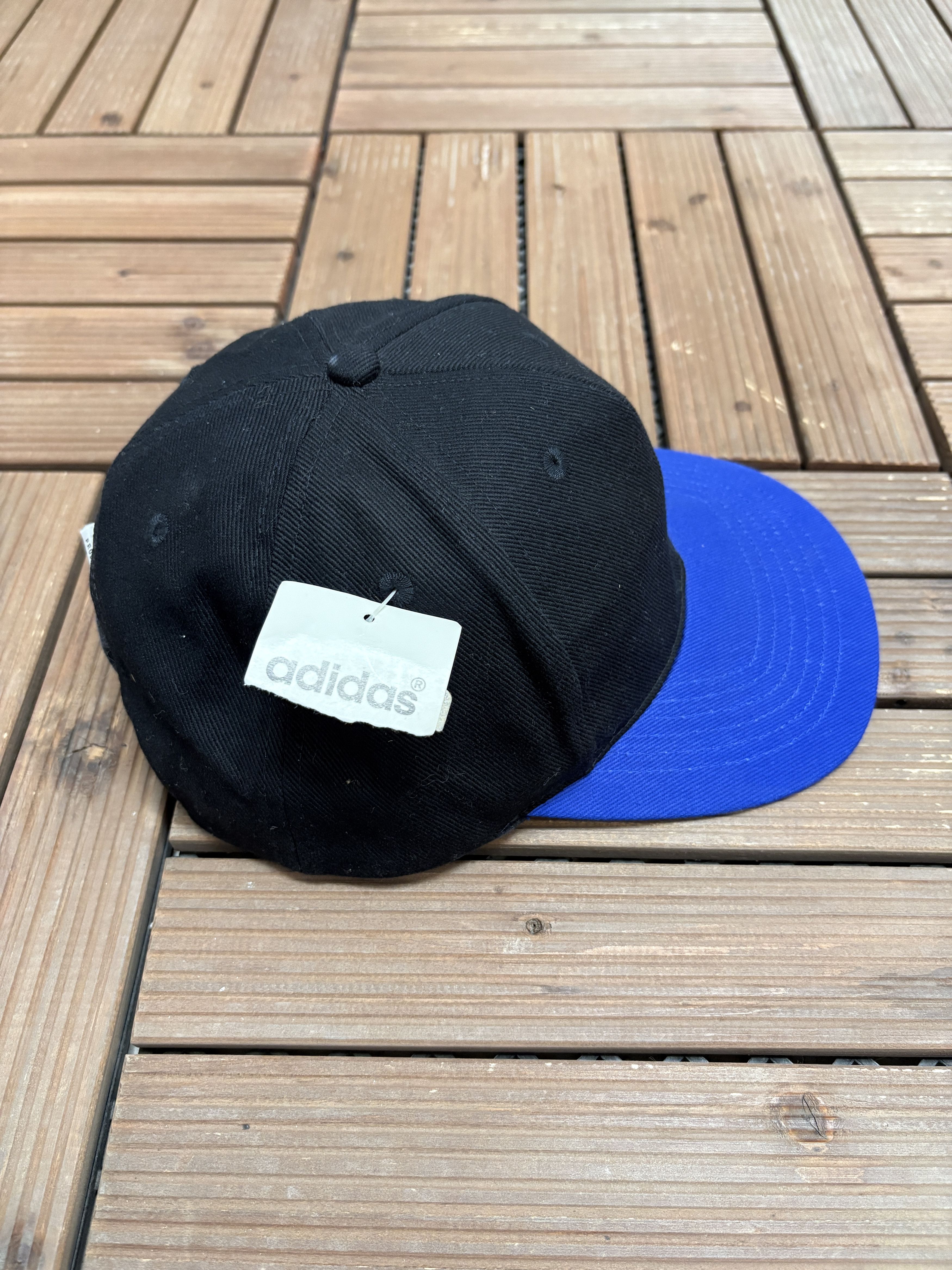 Adidas Adidas Small Logo Black Snap Back Hat Cap Size ONE SIZE - 4 Thumbnail