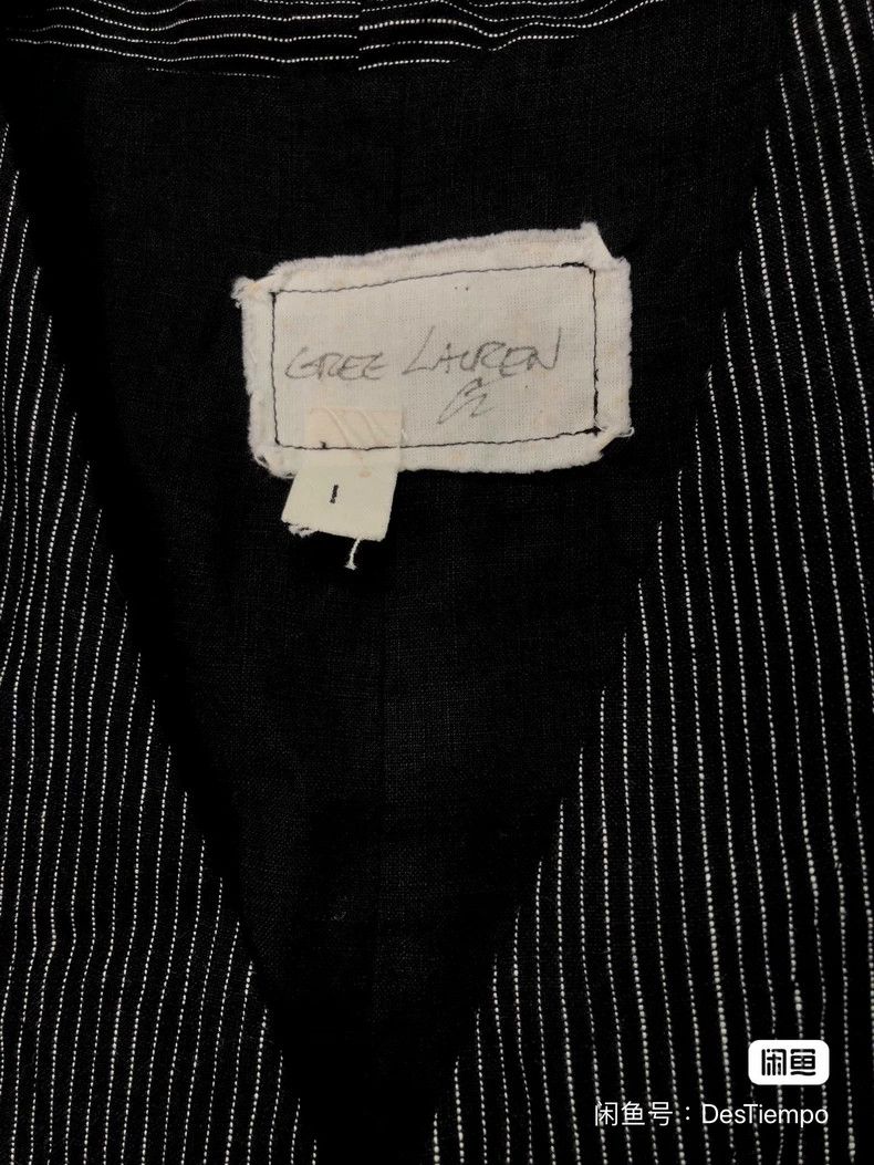 Greg Lauren GREG LAUREN Striped antique linen vest 2504-Nextarrow Size US S / EU 44-46 / 1 - 6 Thumbnail