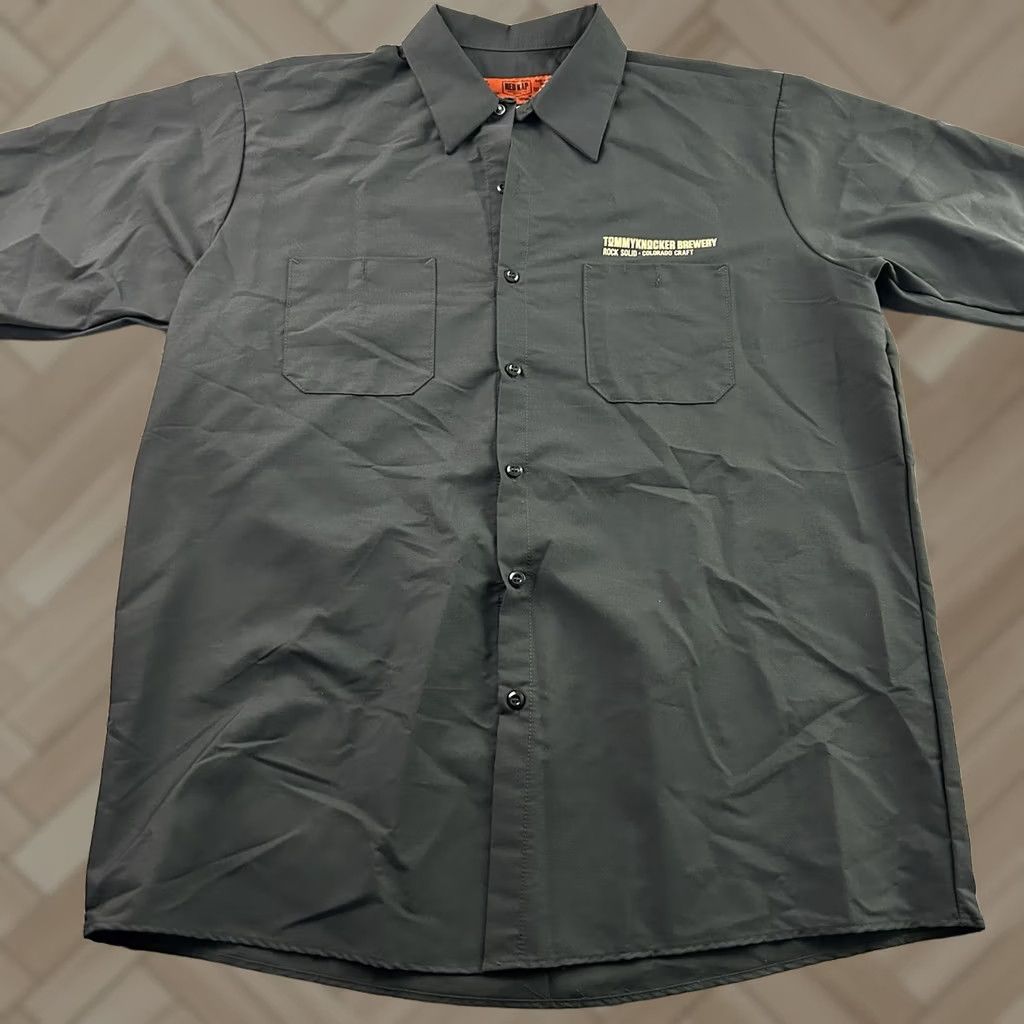 Red Kap Red Kap Tommyknocker Brewery Short Sleeve Button-Front Shirt Mens XL Gray Size US XL / EU 56 / 4 - 1 Thumbnail