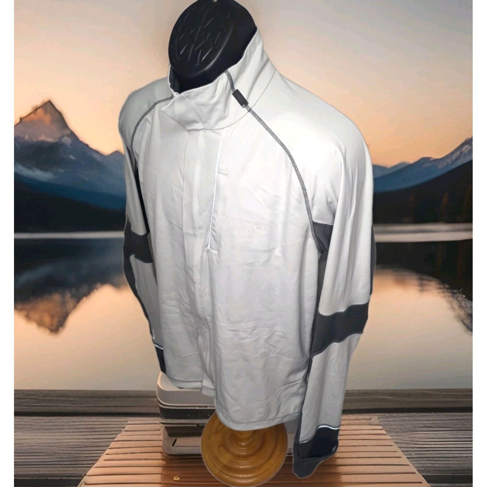 Mountain Hardwear Mountain Hardwear Jacket Mens L Gray Effusion Power Airshield Running Rain Hiking Size US L / EU 52-54 / 3 - 3 Thumbnail