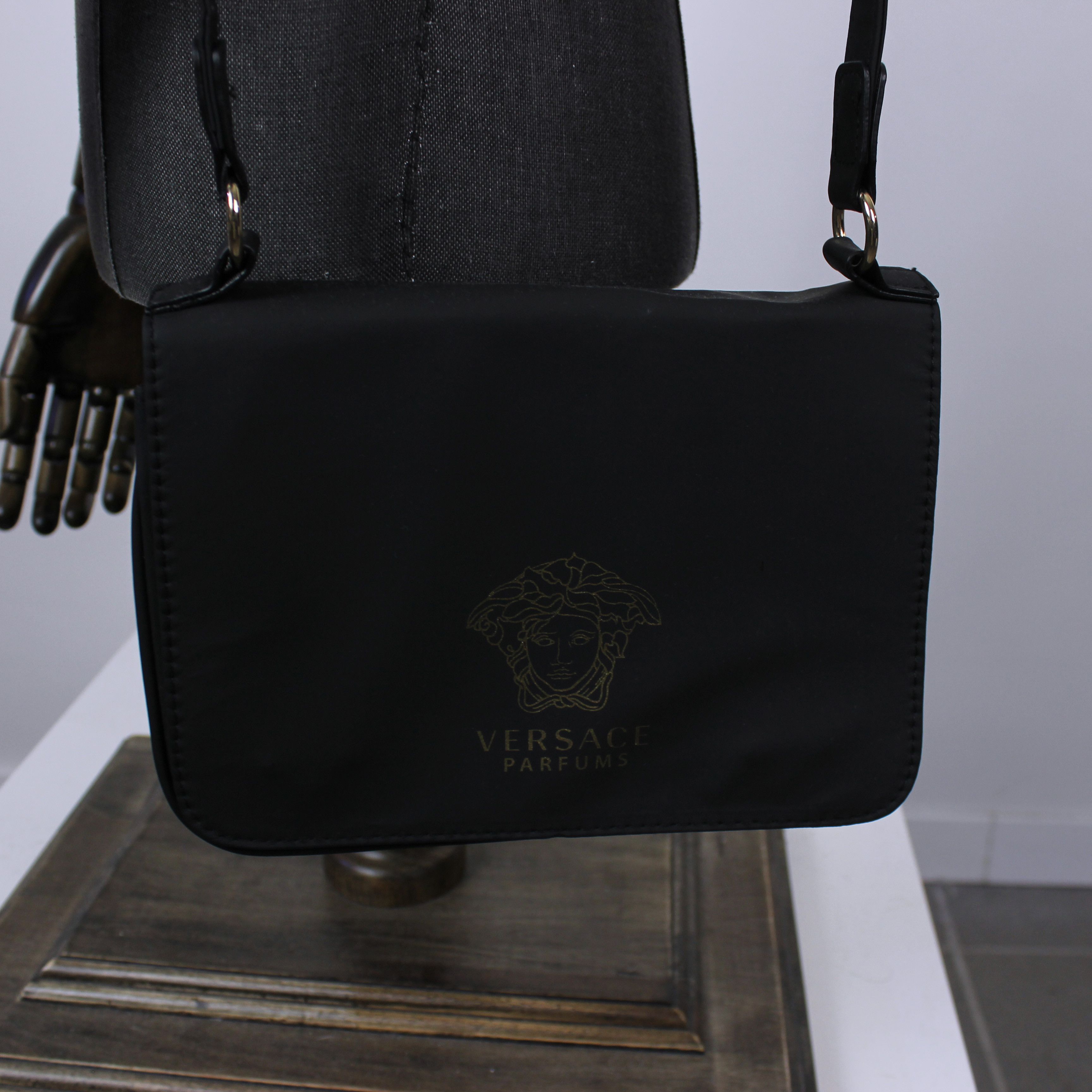 Versace Versace Parfum crossobody nylon bag black medusa Size ONE SIZE - 5 Thumbnail
