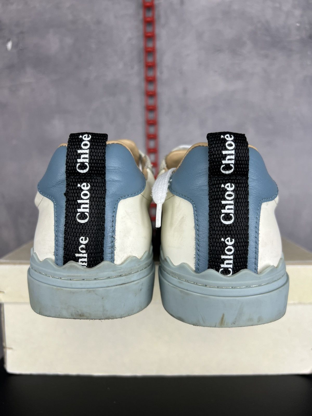 Chloe Chloe Women's White Lauren leather Low Top Sneakers Shoes 39 Size US 9 / IT 39 - 11 Thumbnail