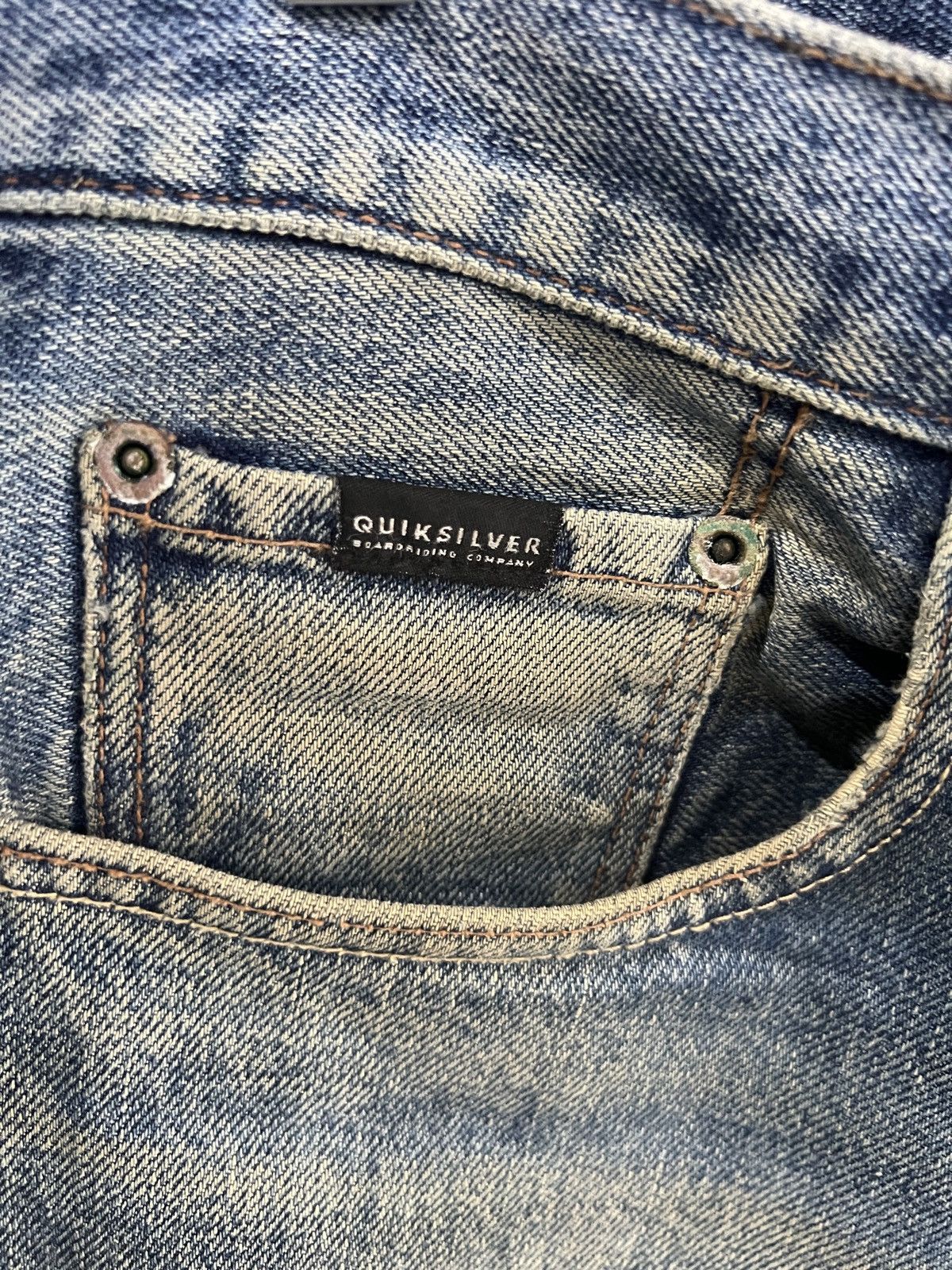 Quiksilver 🔥Rare Quiksilver Distressed Denim Size US 35 - 8 Thumbnail