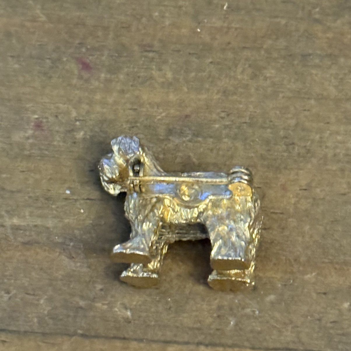 Vintage Vintage gold tone Old English Sheepdog brooch Size ONE SIZE - 4 Thumbnail