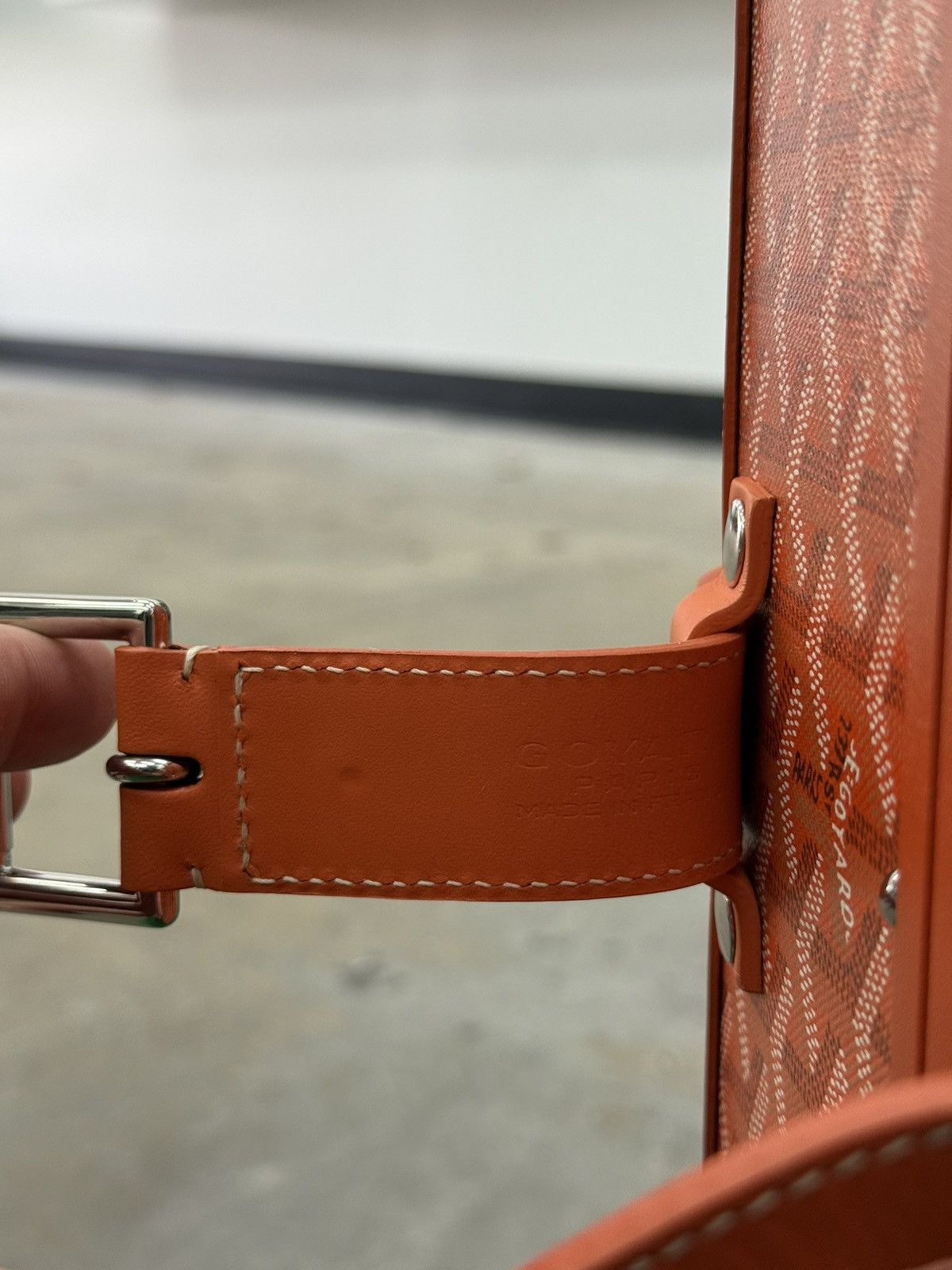 Goyard Goyard Bourget PM Carry On Suitecase Orange Canvas Trolley Size ONE SIZE - 22 Thumbnail