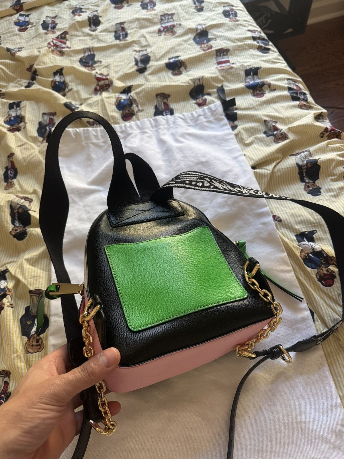 Marc Jacobs Marc Jacobs Cow Leather Snapshot Backpack Porcelain Size ONE SIZE - 3 Thumbnail