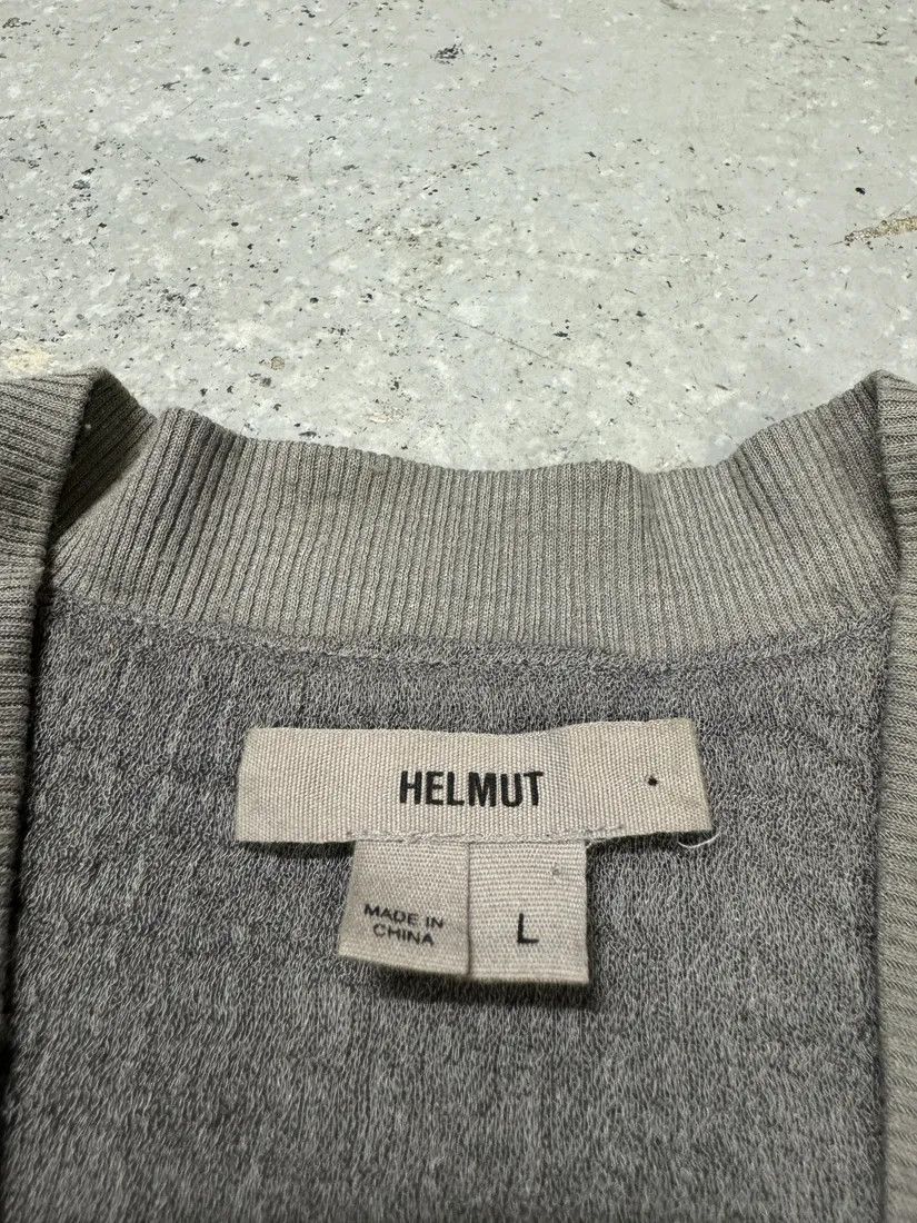 Helmut Lang × Vintage Helmut Lang Concrete Raw Grey Bomber Jacket Size XS / US 0-2 / IT 36-38 - 10 Thumbnail