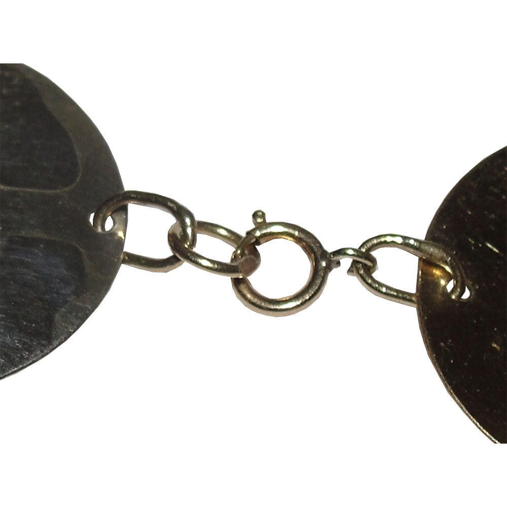 Designer Sterling and 12 kt Gold Filled Hammered Disc Coin Necklace Size ONE SIZE - 5 Thumbnail