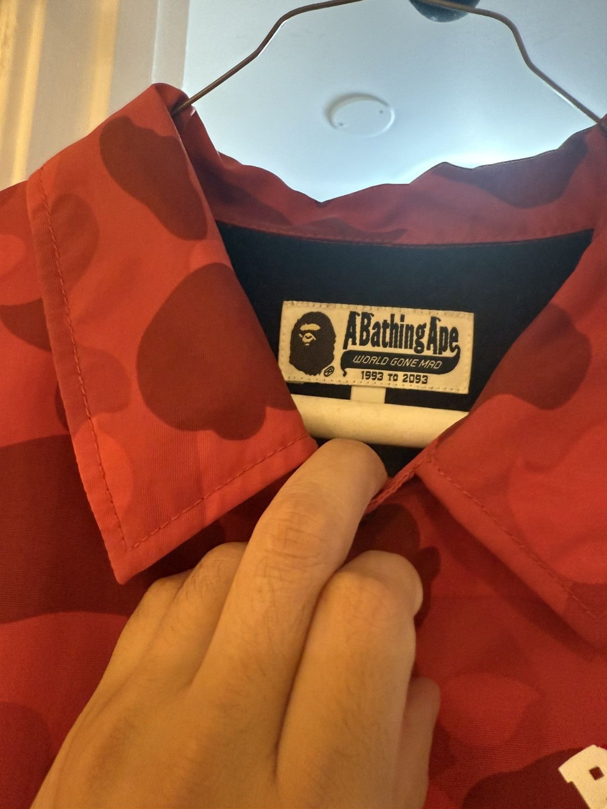 Bape Bape bathing ape college red camo college coach jacket M Size US M / EU 48-50 / 2 - 5 Thumbnail